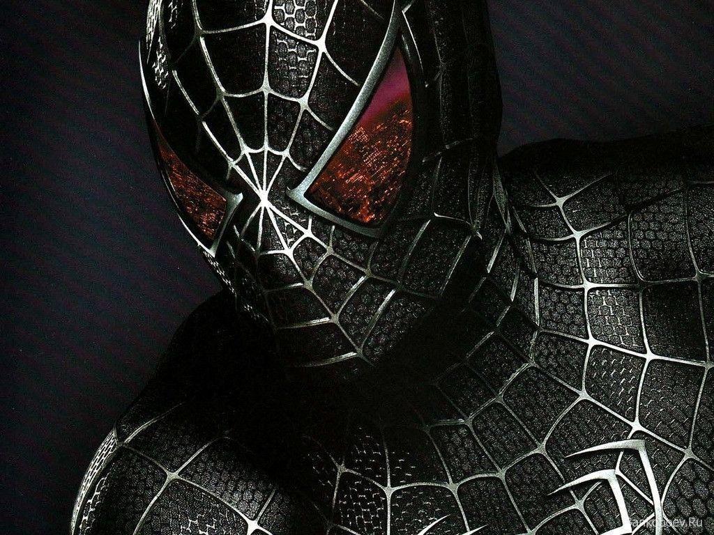 Spider-Man costume nero, 1024x768 HD, Desktop