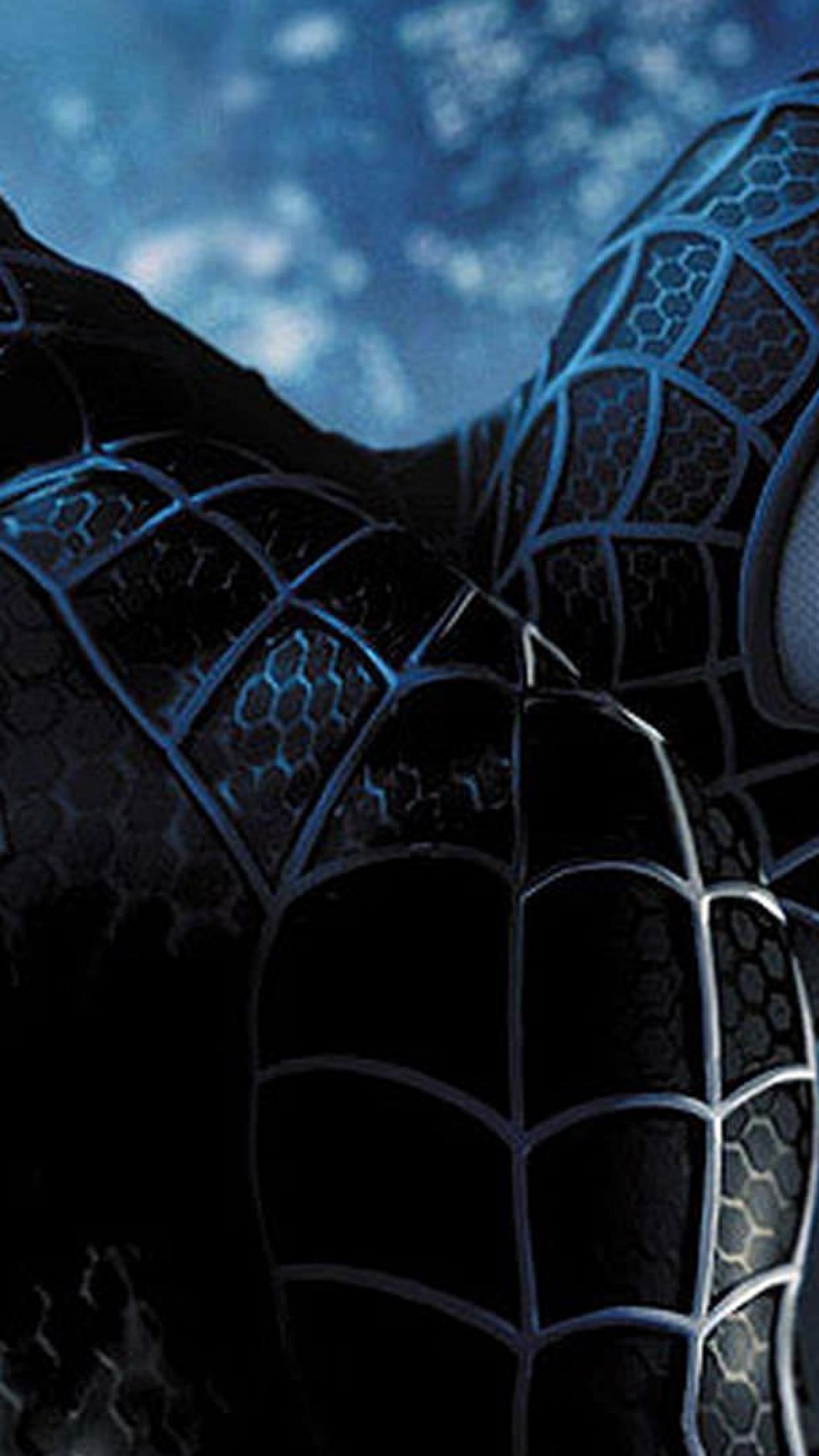 Spider-Man nero costume, 1242x2208 Full HD Verticale, Smartphone