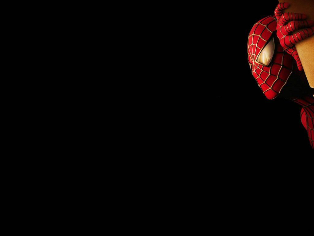 Spider-Man maschera rossa sfondo nero, 1024x768 HD, Laptop