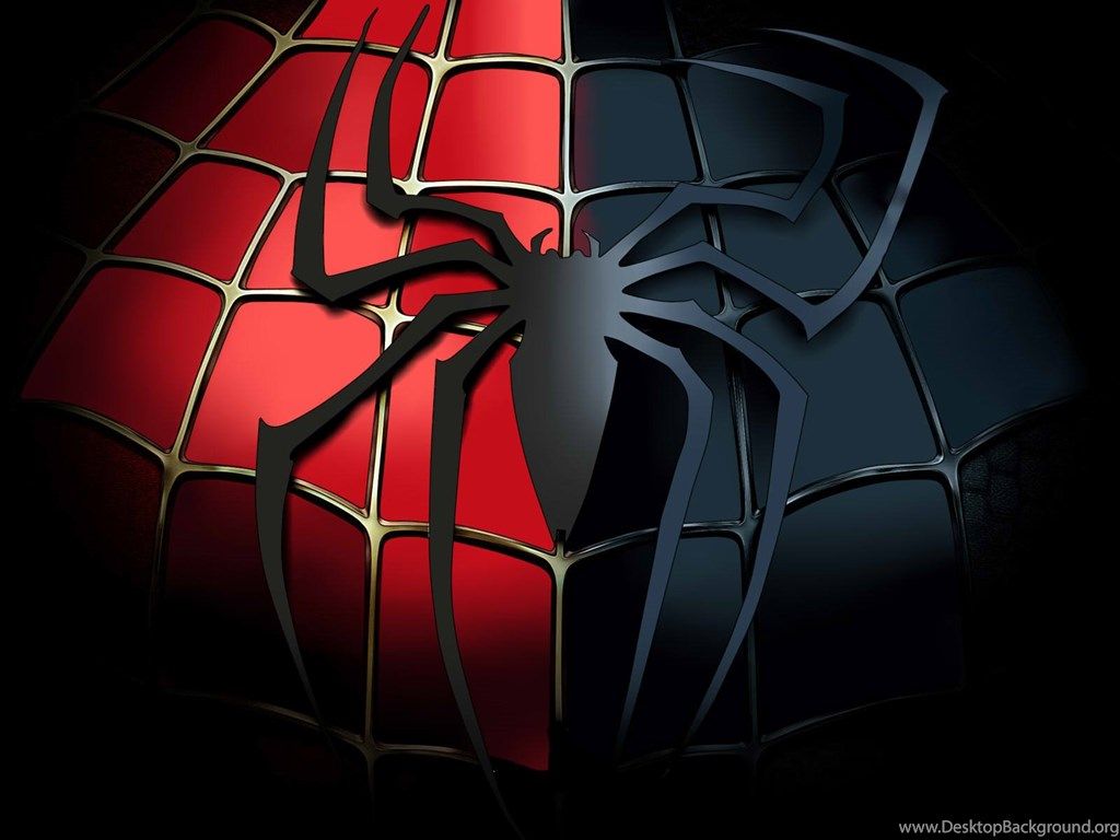 Spider-Man logo ragno rosso nero, 1024x768 HD, Desktop