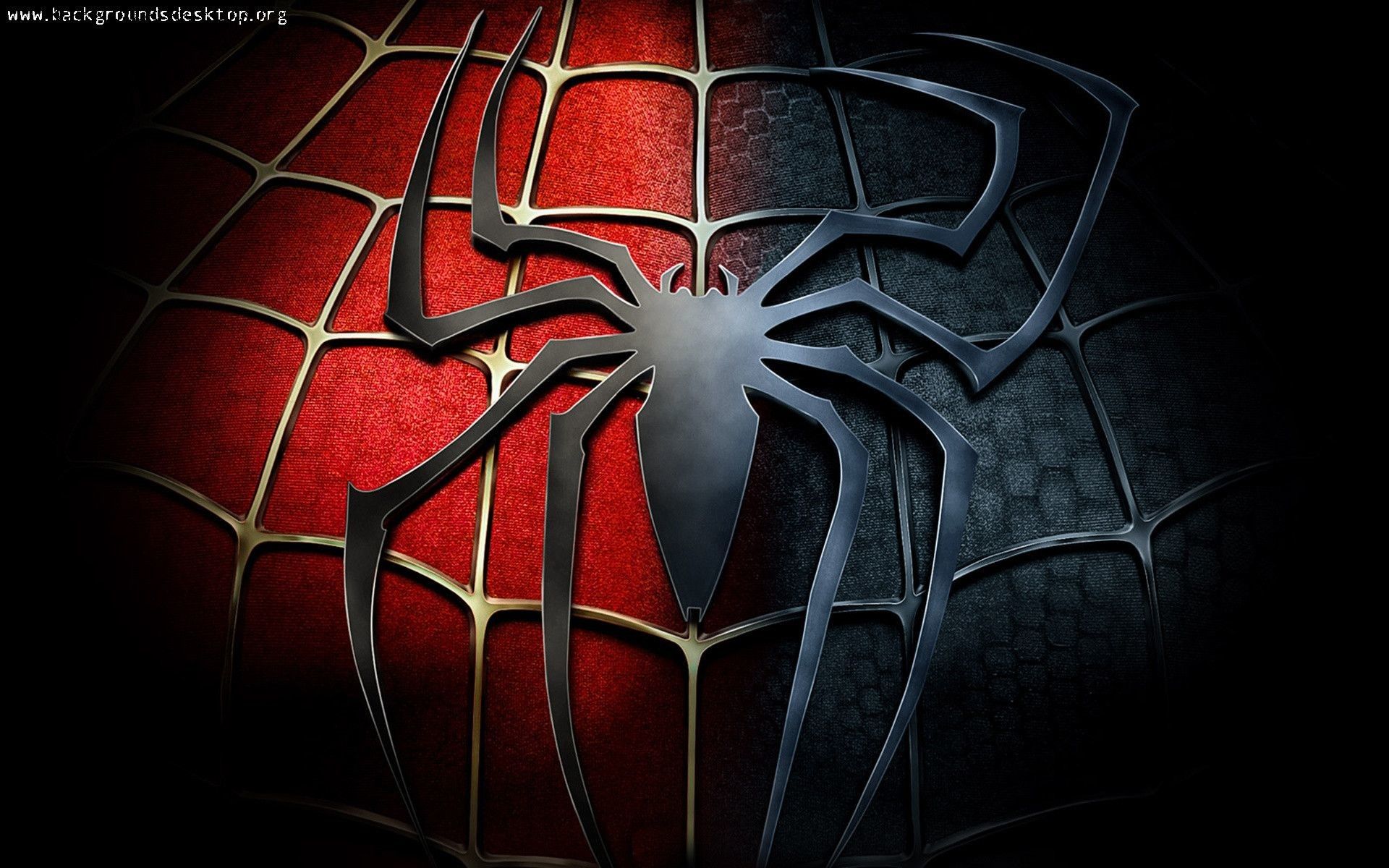 Spider-Man simbolo ragno rosso nero, 1920x1200 WUXGA, PC