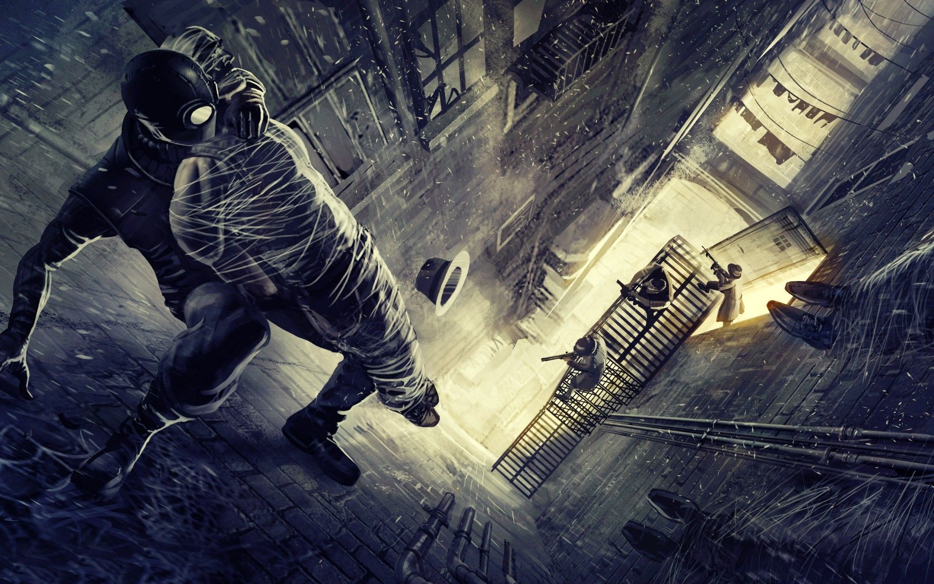 Spider-Man nero vicolo notturno, 1920x1200 Full HD+ WUXGA, Desktop