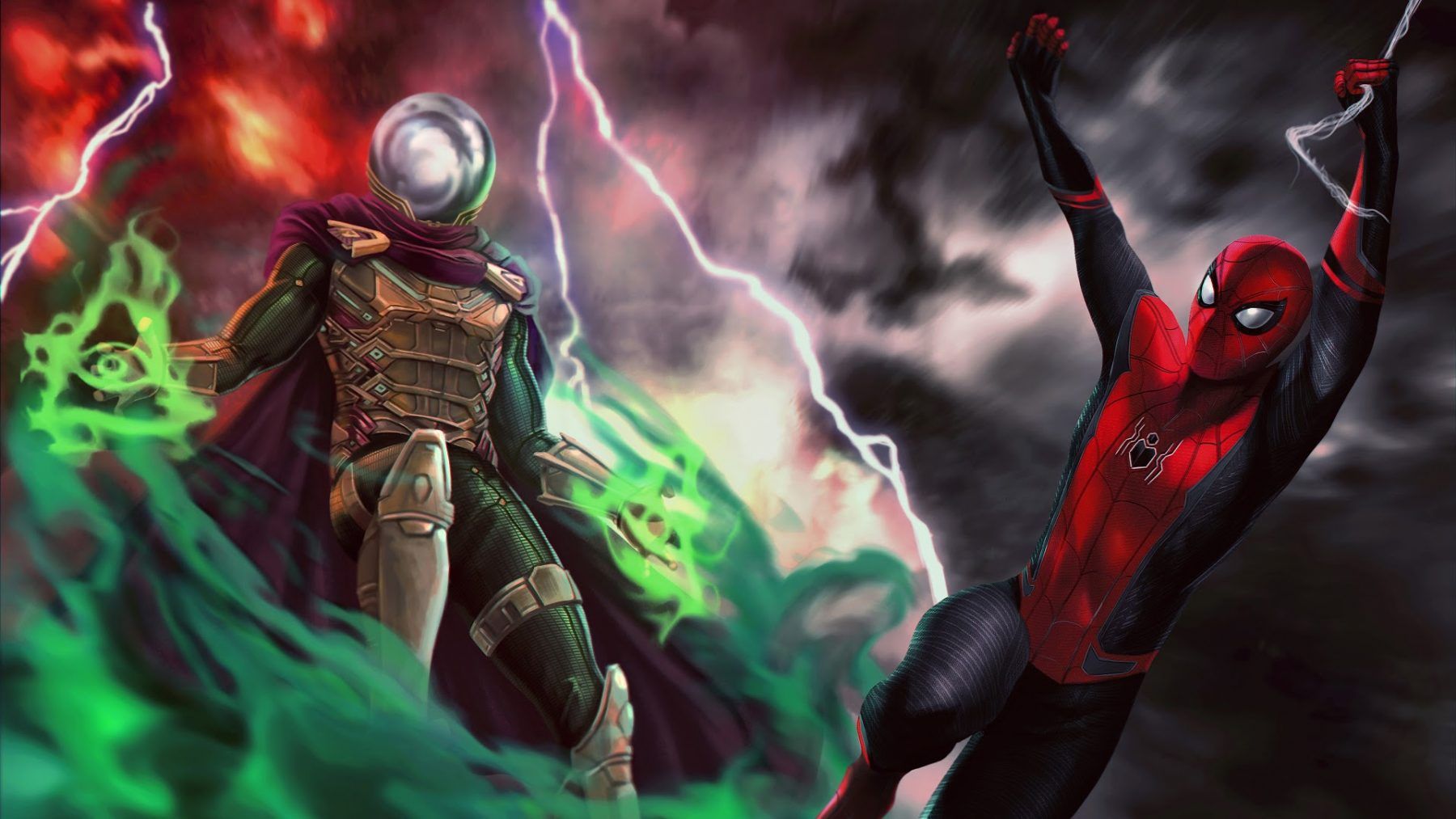 Spider-Man contro Mysterio, 1800x1013 900p, PC Desktop