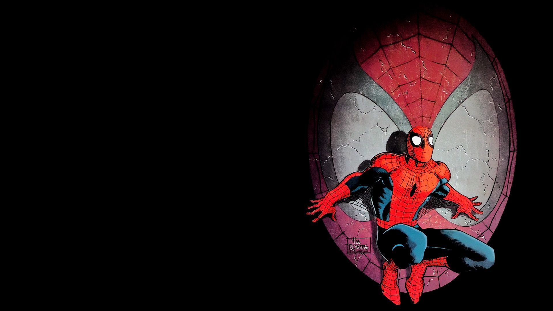 Spider-Man su sfondo nero, 1920x1080 Full HD, PC