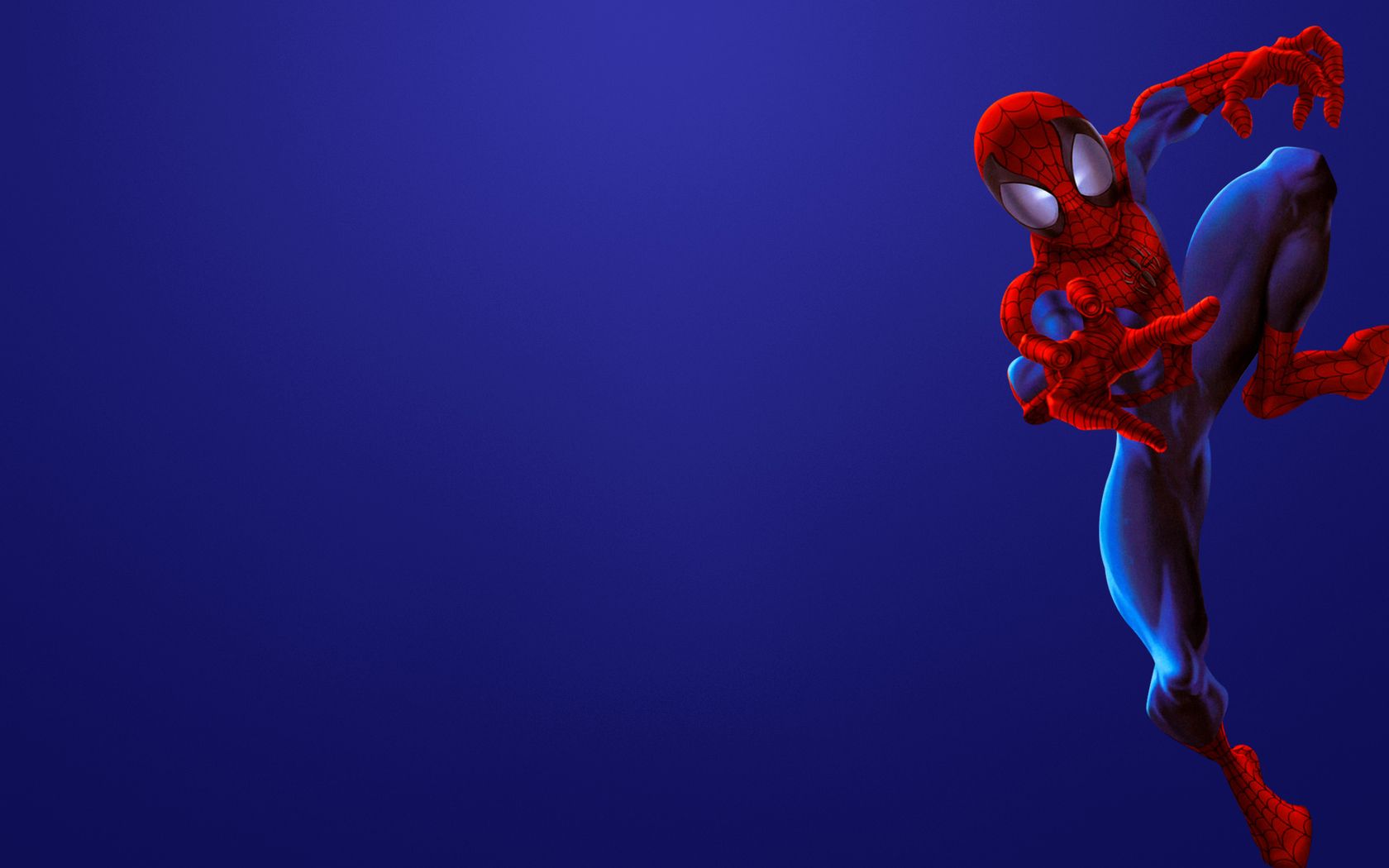 Spider-Man su sfondo blu, 1680x1050 HD, PC Desktop