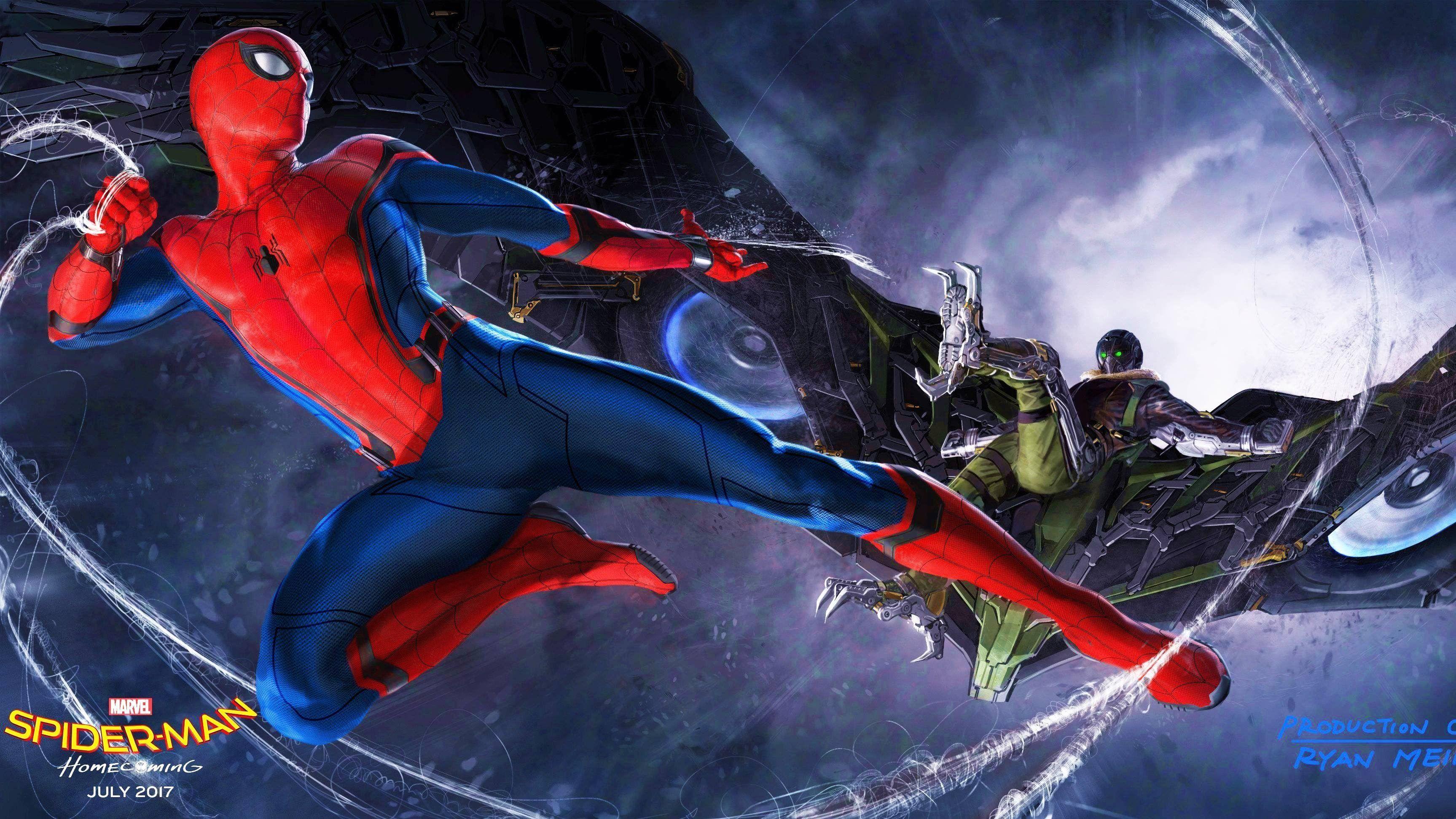 Spider-Man Homecoming poster film, 3454x1943 2K, Desktop