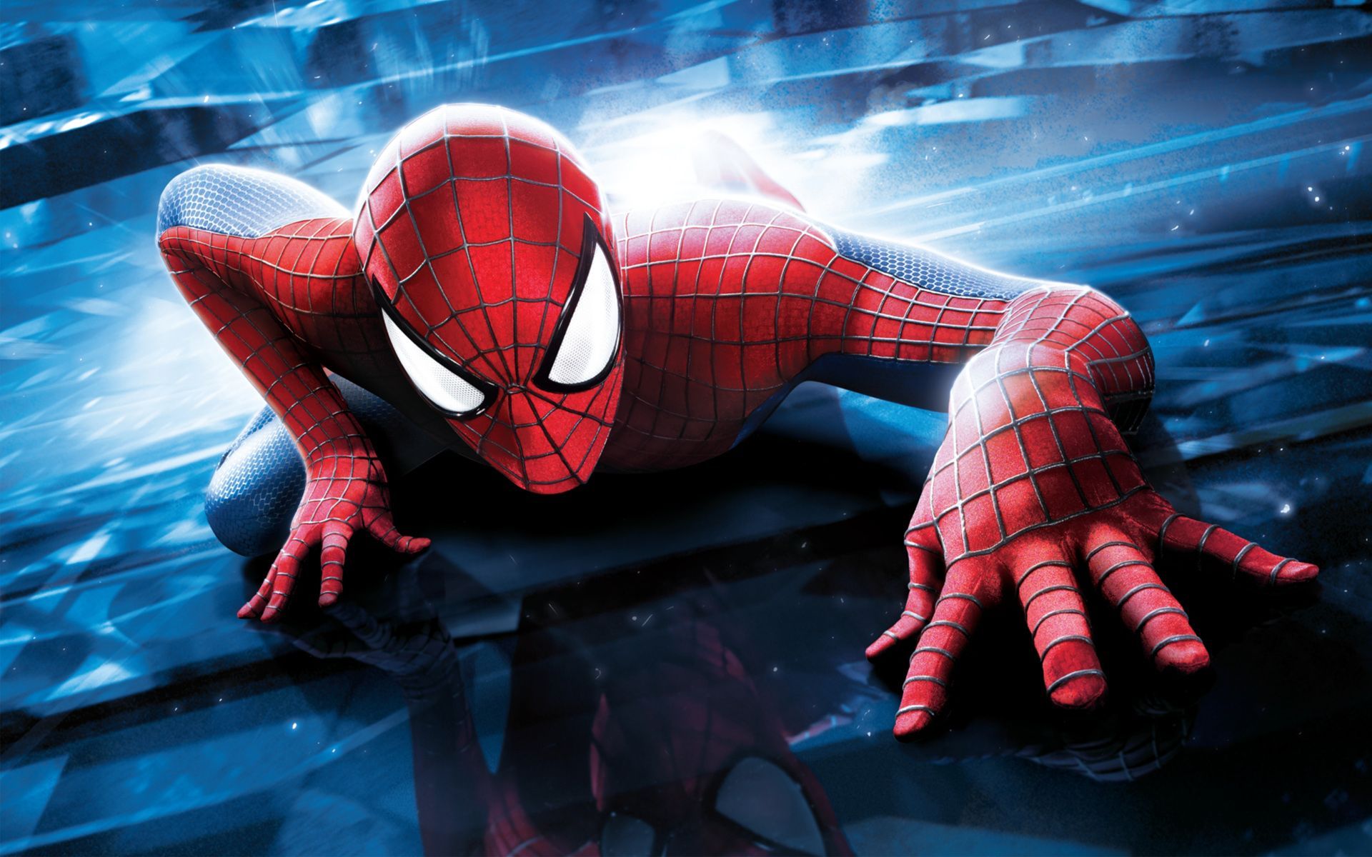 Spider-Man arrampicato su vetro, 1920x1200 Full HD+, PC