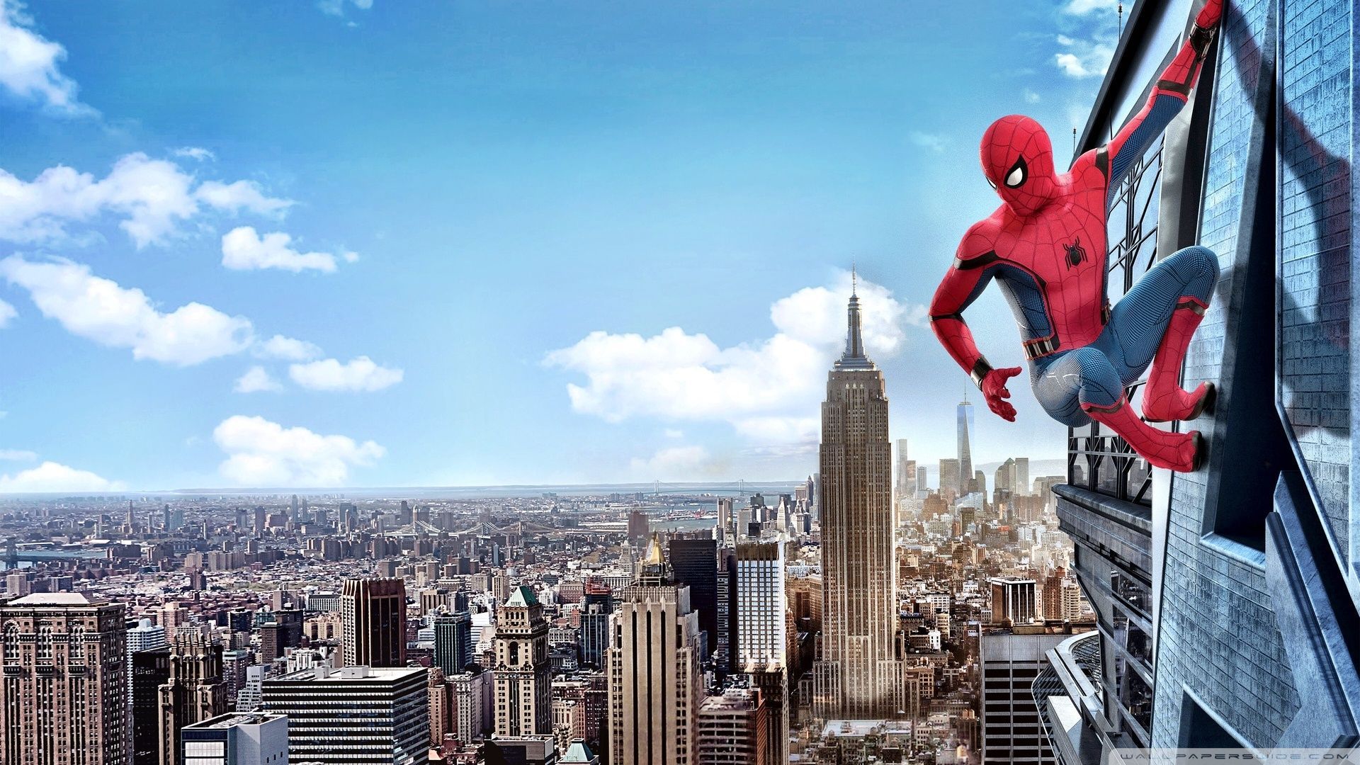 Spider-Man su grattacielo New York, 1920x1080 1080p, Monitor Gaming
