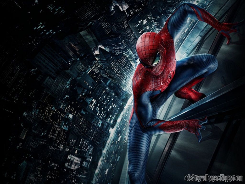 Spider-Man arrampicato su edificio, 1024x768 HD, Monitor Gaming