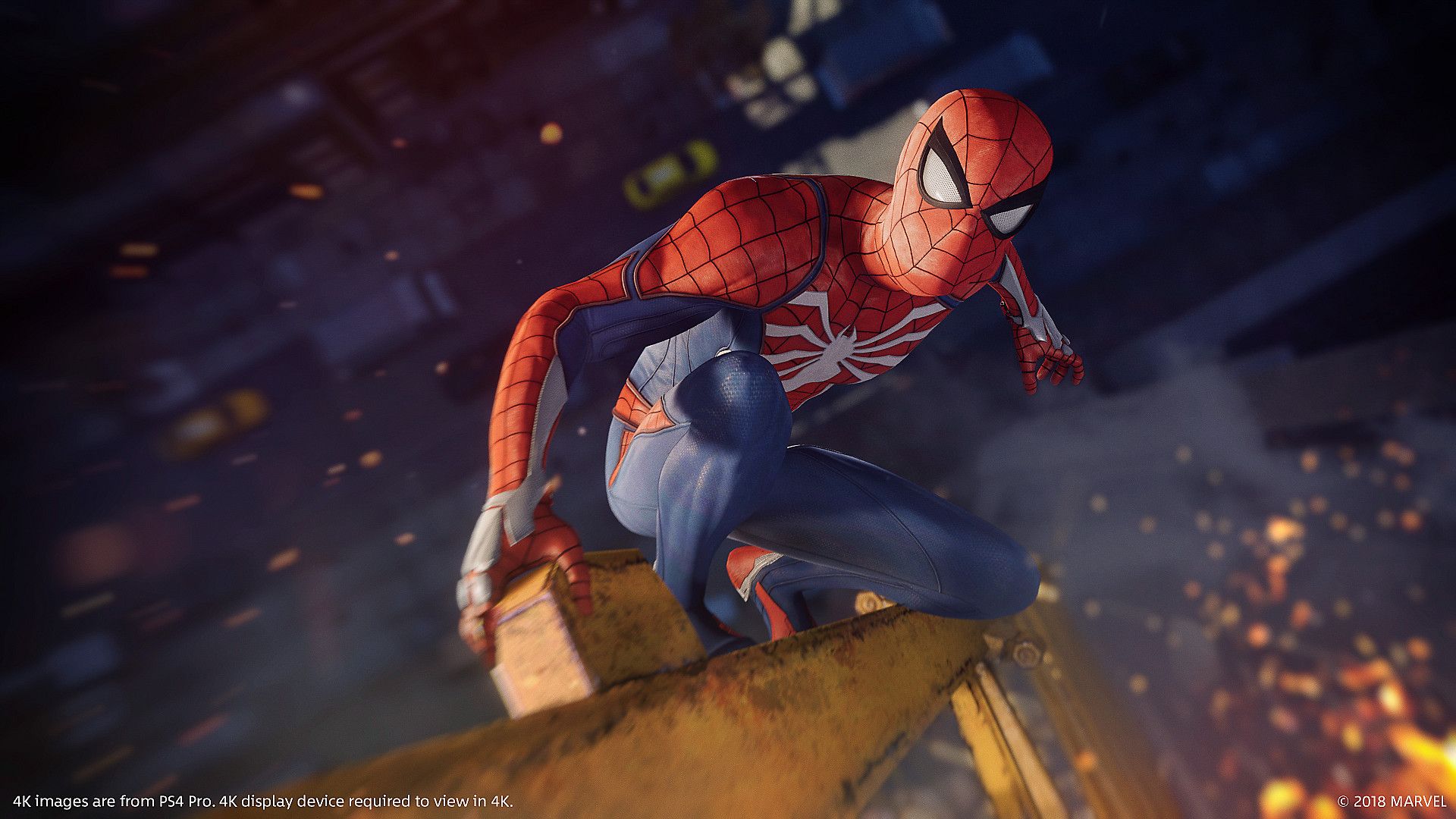 Spider-Man accovacciato su tetto, 1920x1080 Full HD, PC Desktop