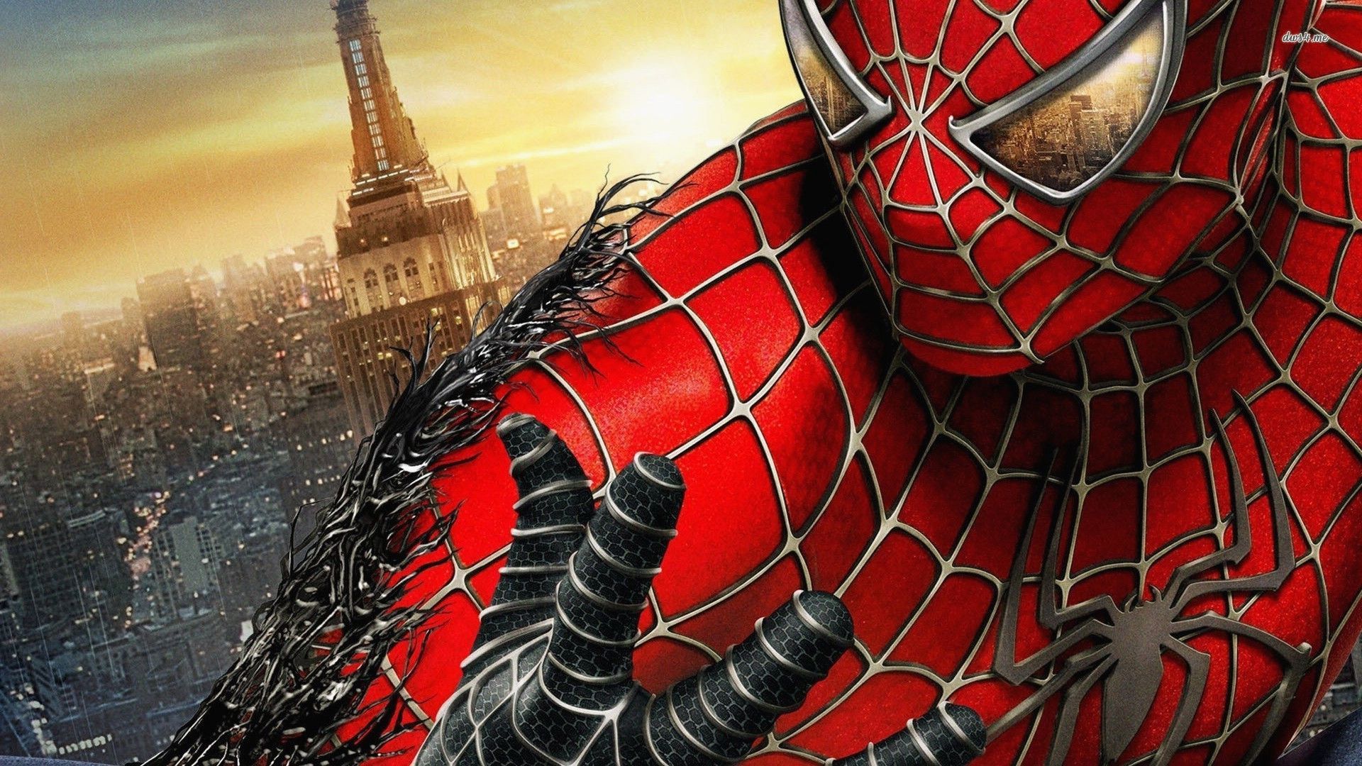 Spider-Man con Torre Eiffel, 1920x1080 Full HD 1080p, Desktop