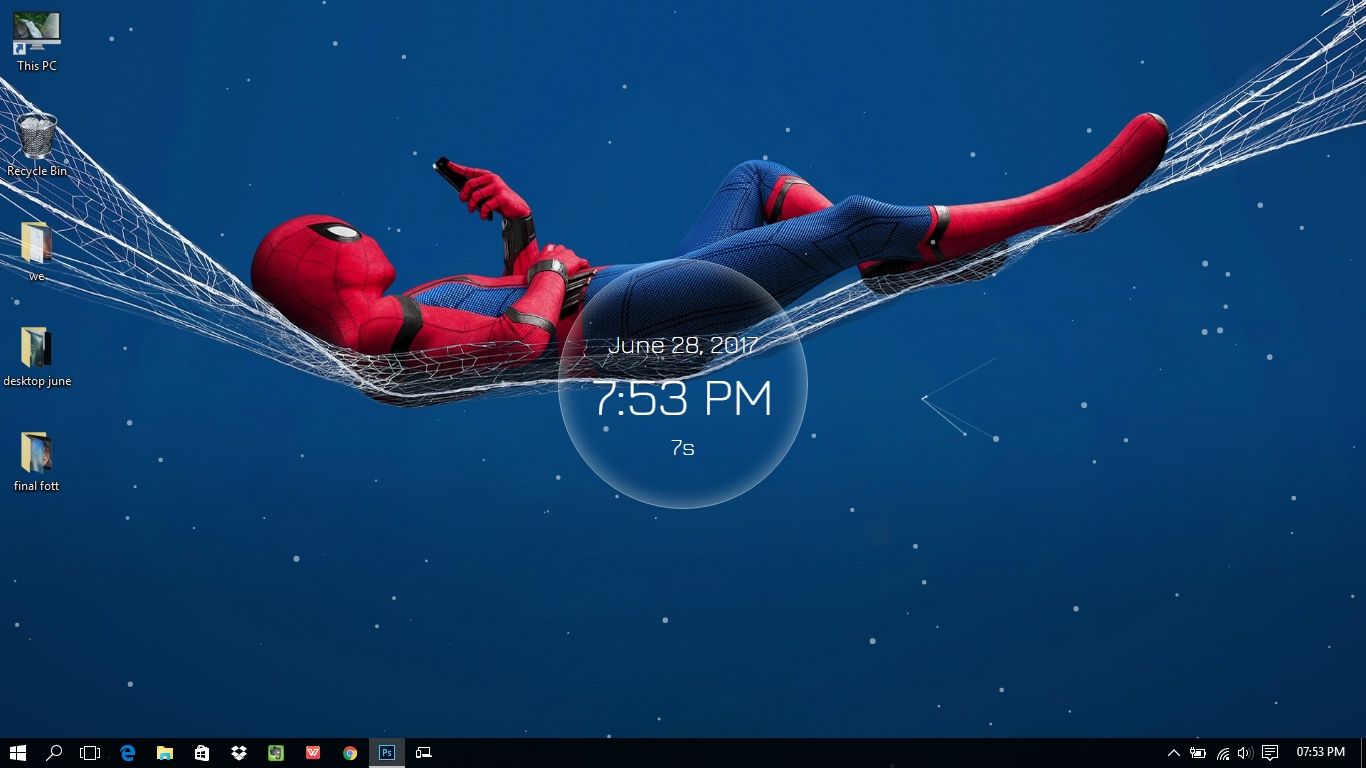 Spider-Man rilassato su ragnatela, 1366x768 720p, Monitor Gaming