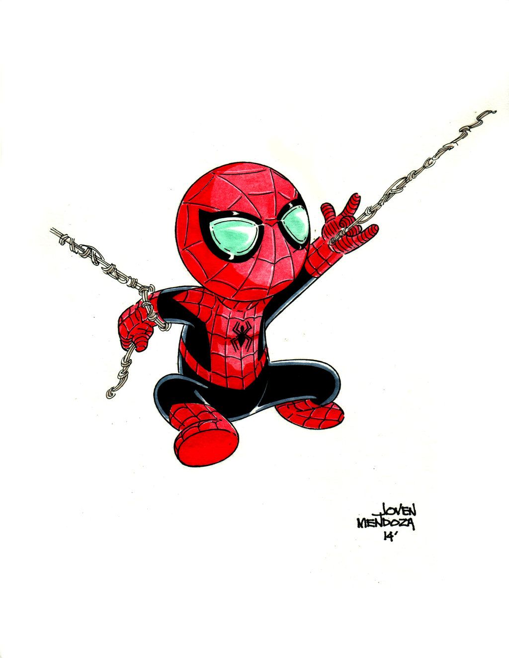 Spider-Man cartoon chibi, Uomo Ragno, 1024x1324 Full HD Verticale, iPhone