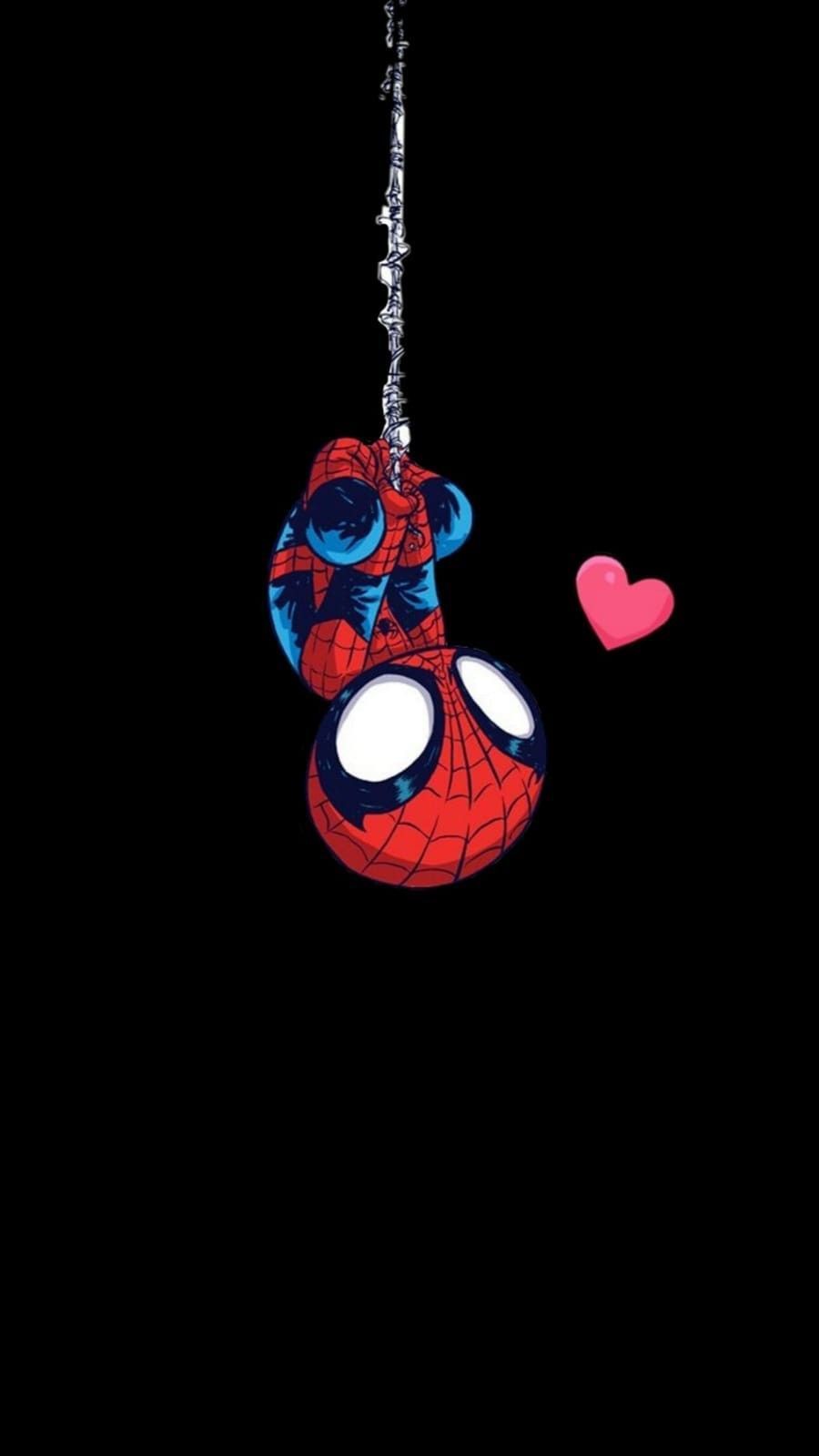 Spider-Man chibi su ragnatela, 700x1244 Full HD Verticale, iPhone