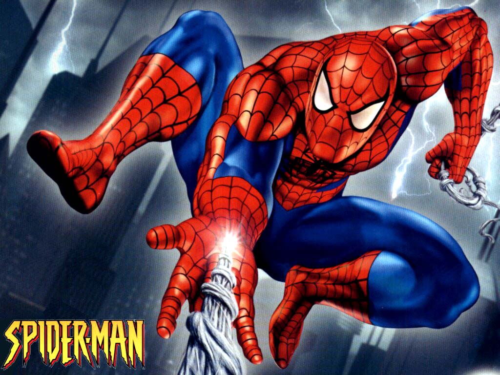 Spider-Man e Deadpool cartoon, 1024x1363 Verticale, Mobile
