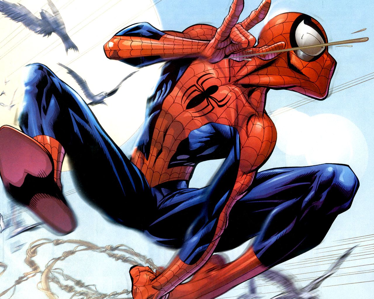 Spider-Man in azione, ragnatele, 1280x1024 720p, MacBook Air