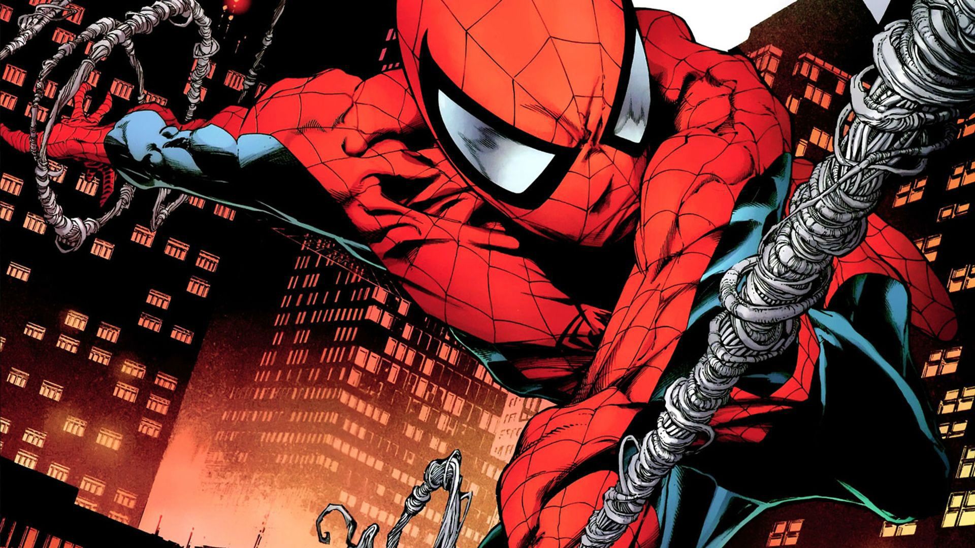 Spider-Man cartone animato città, 1920x1080 Full HD 1080p, Laptop