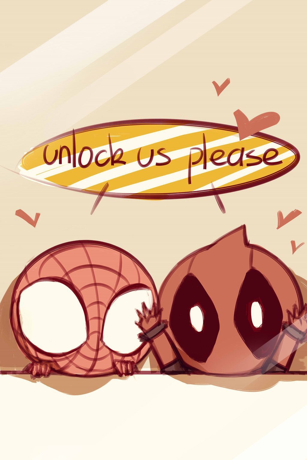 Spider-Man e Deadpool chibi, mercenario, 1024x1536 Full HD Verticale, iPhone