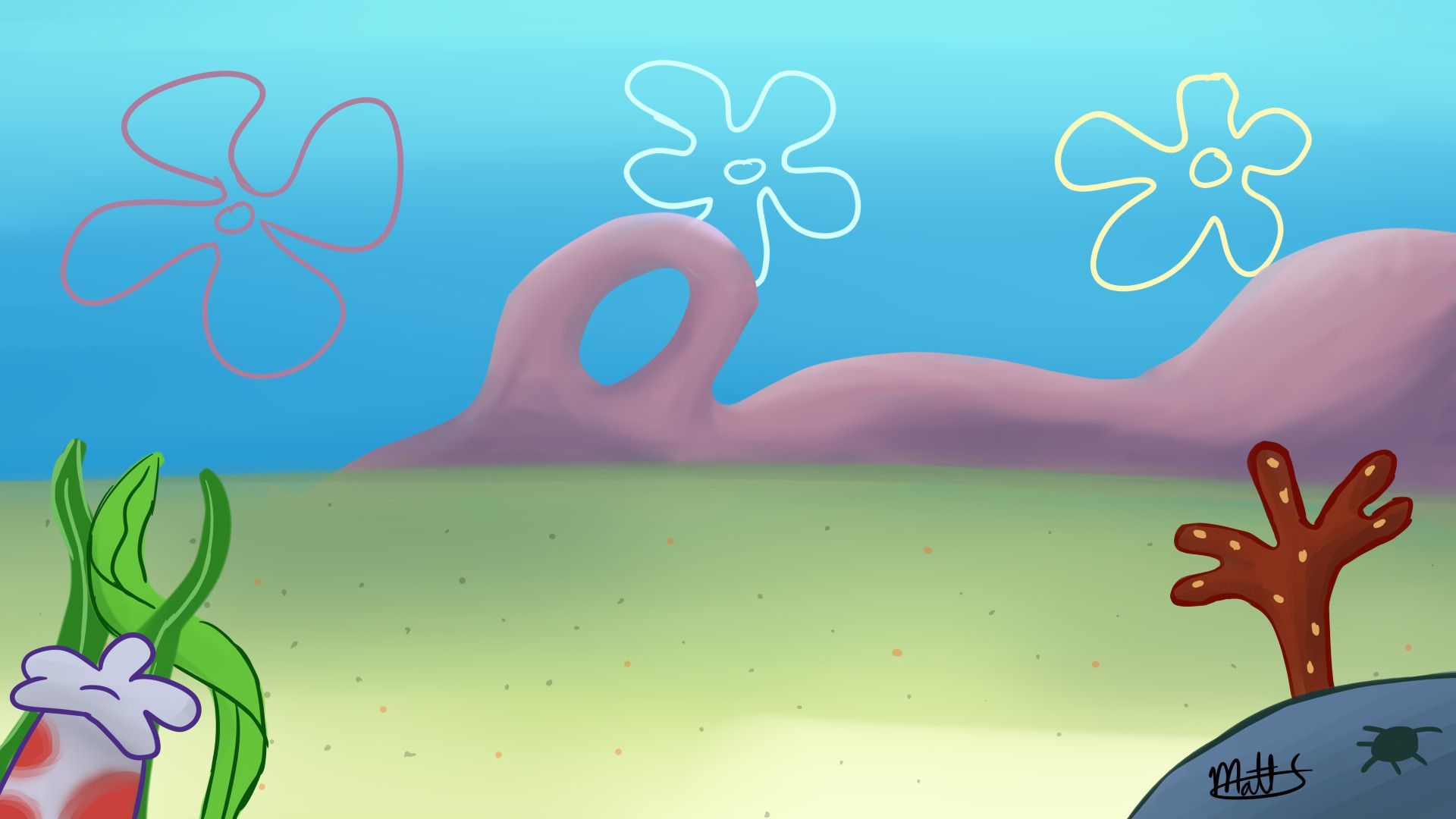 Spongebob cielo turchese, 1920x1080 1080p, PC Desktop