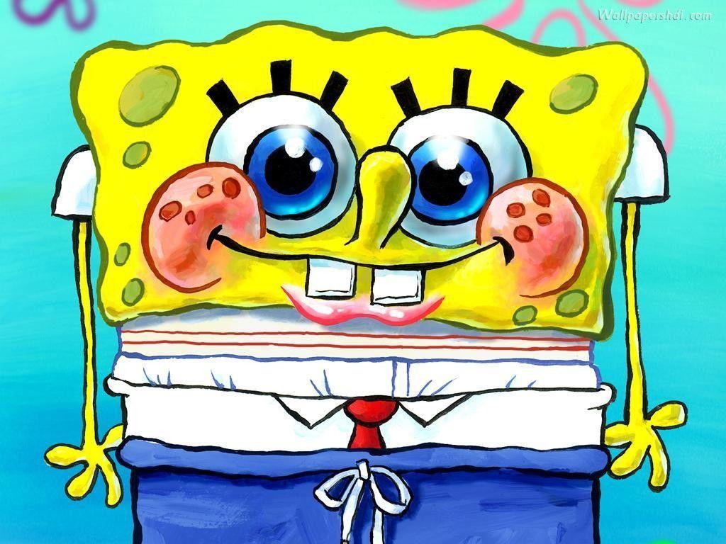 SpongeBob SquarePants sorridente, 1024x768 HD, iMac