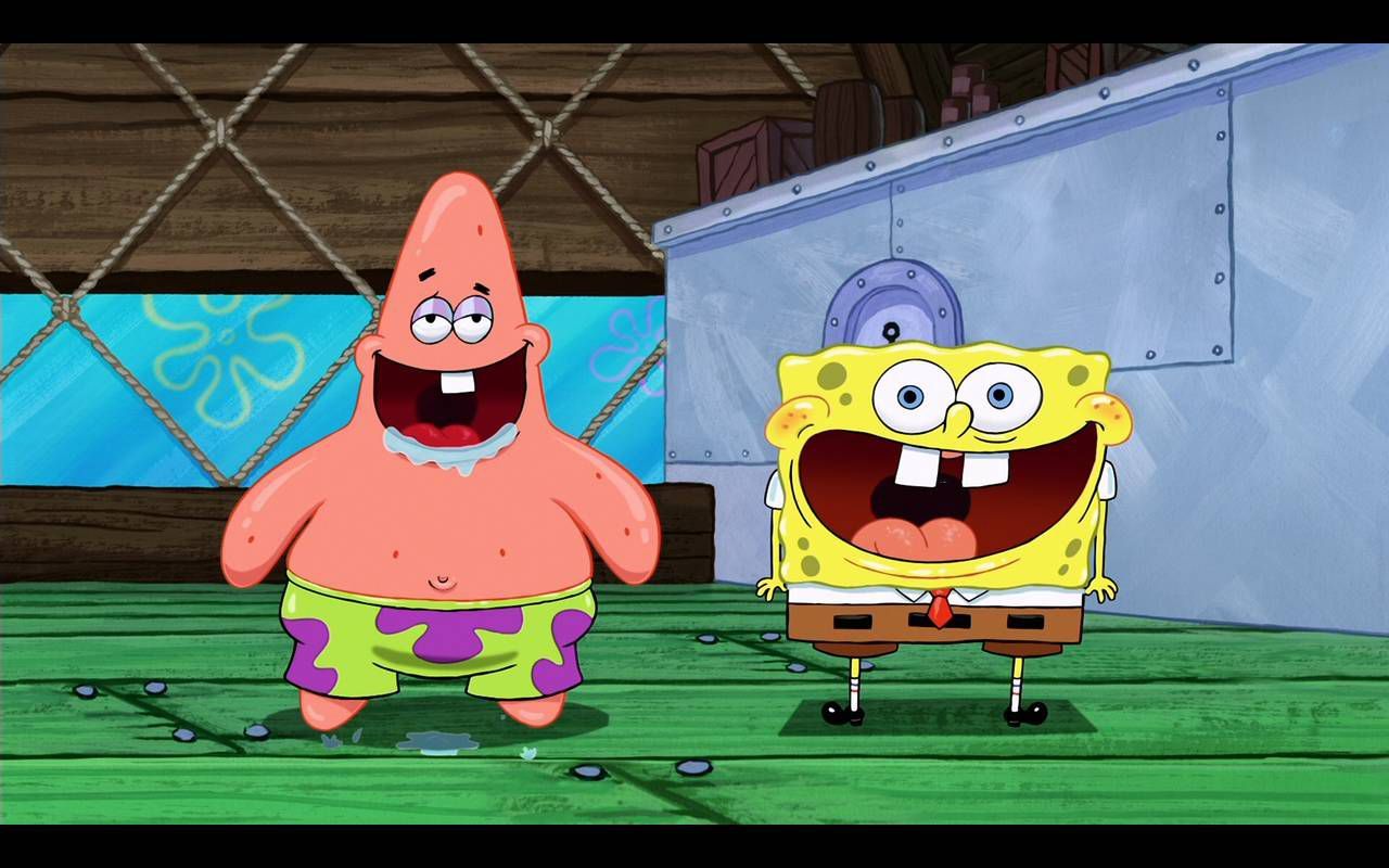 SpongeBob e Patrick sorridenti, 1280x800 720p, Laptop