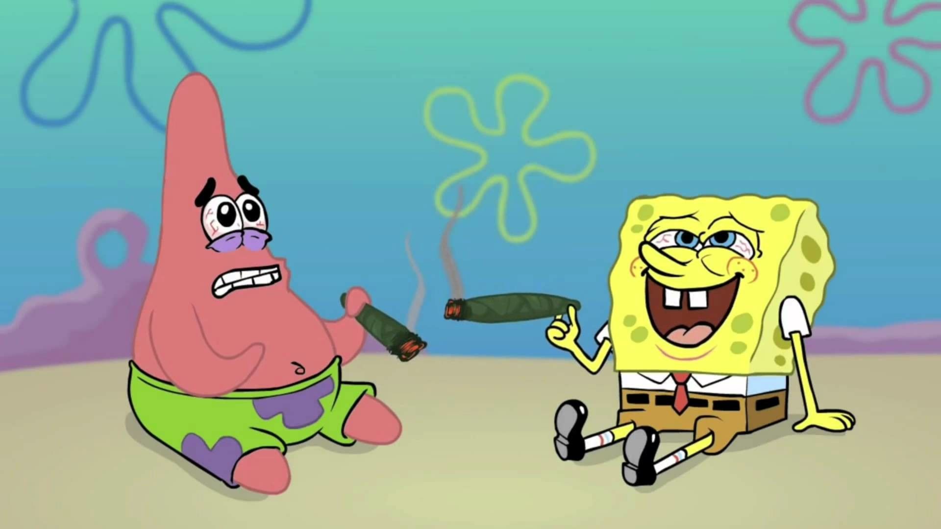 SpongeBob e Patrick sigari, 1920x1080 Full HD, Laptop