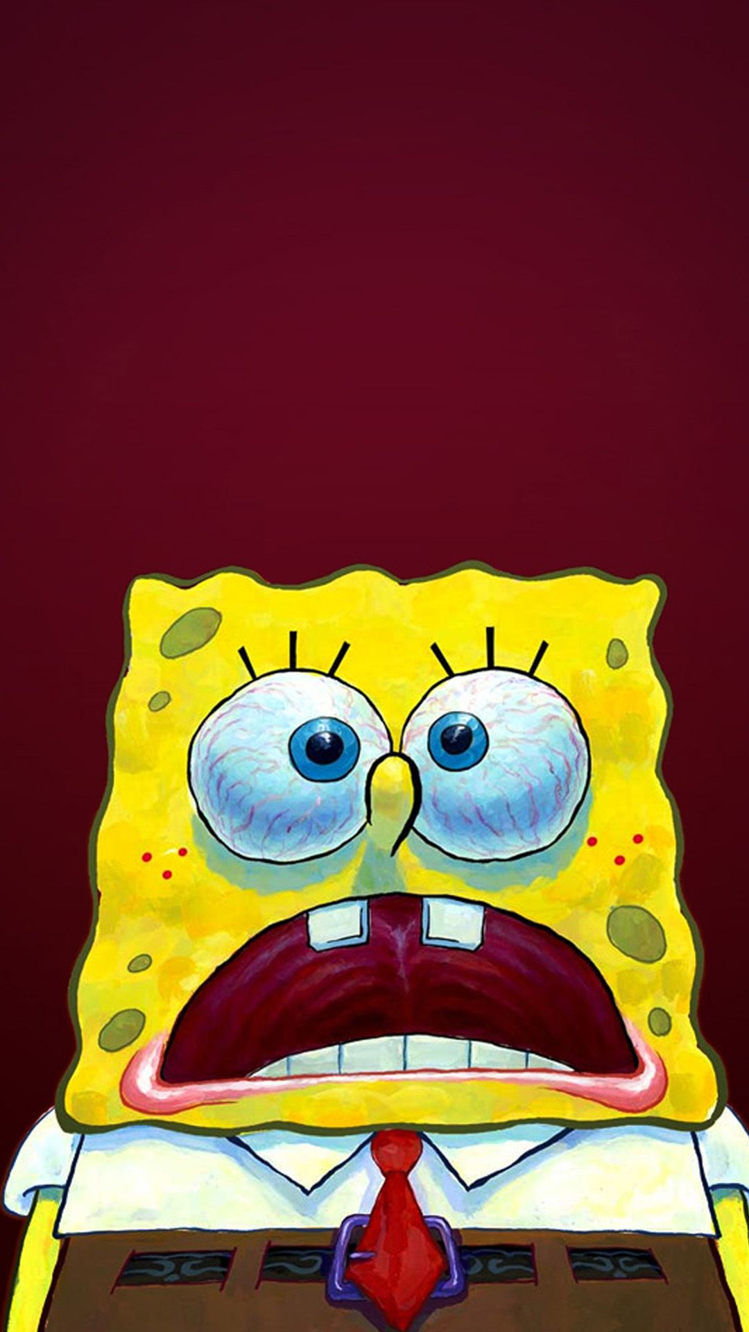 SpongeBob faccia sorpresa, 1080x1920 Full HD Verticale, iPhone