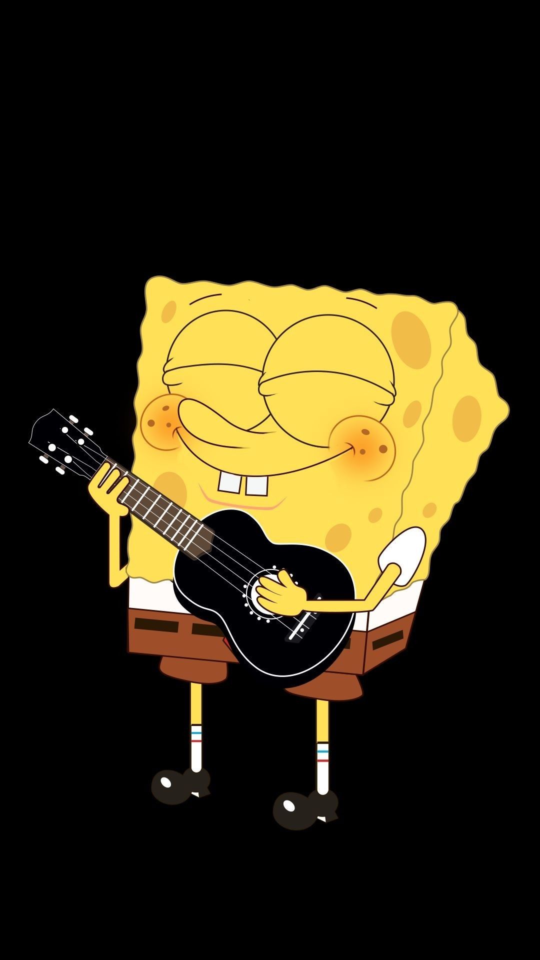 SpongeBob suona chitarra, 1080x1920 Full HD Verticale, iPhone