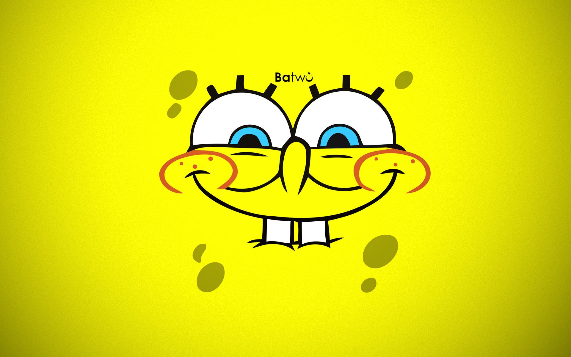 SpongeBob occhio sfondo giallo, 1024x768 HD, PC