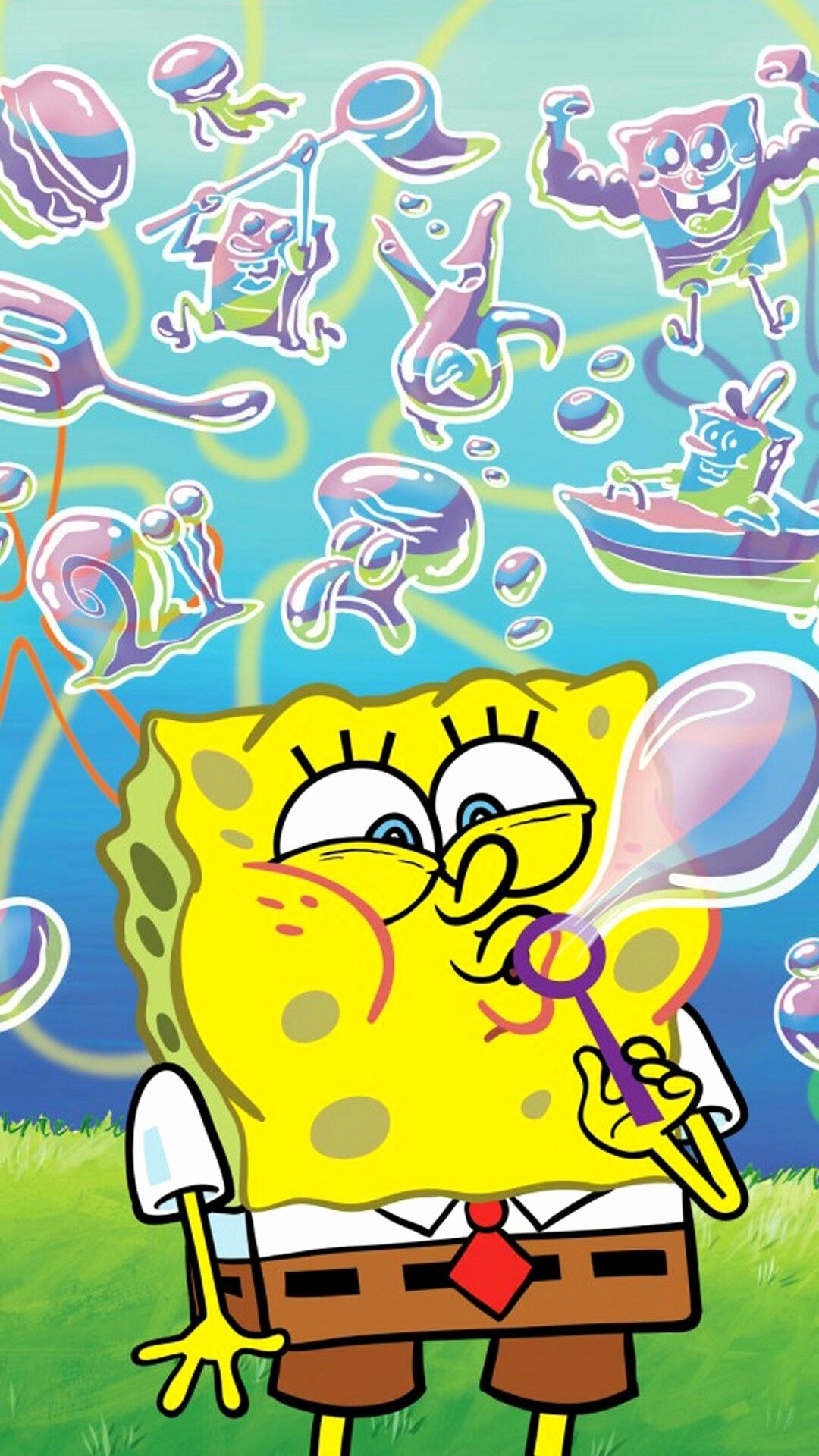 SpongeBob bolle di sapone, 1080x1920 Full HD Verticale, iPhone