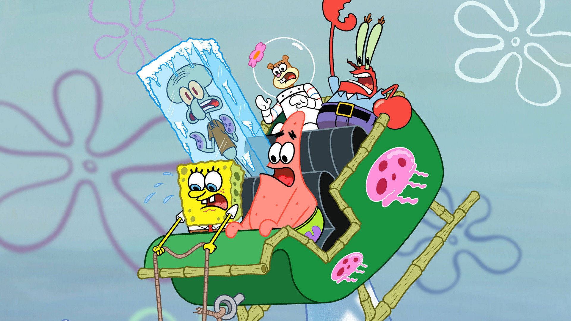 SpongeBob personaggi spiaggia colorata, 2800x2100 2K+, Laptop