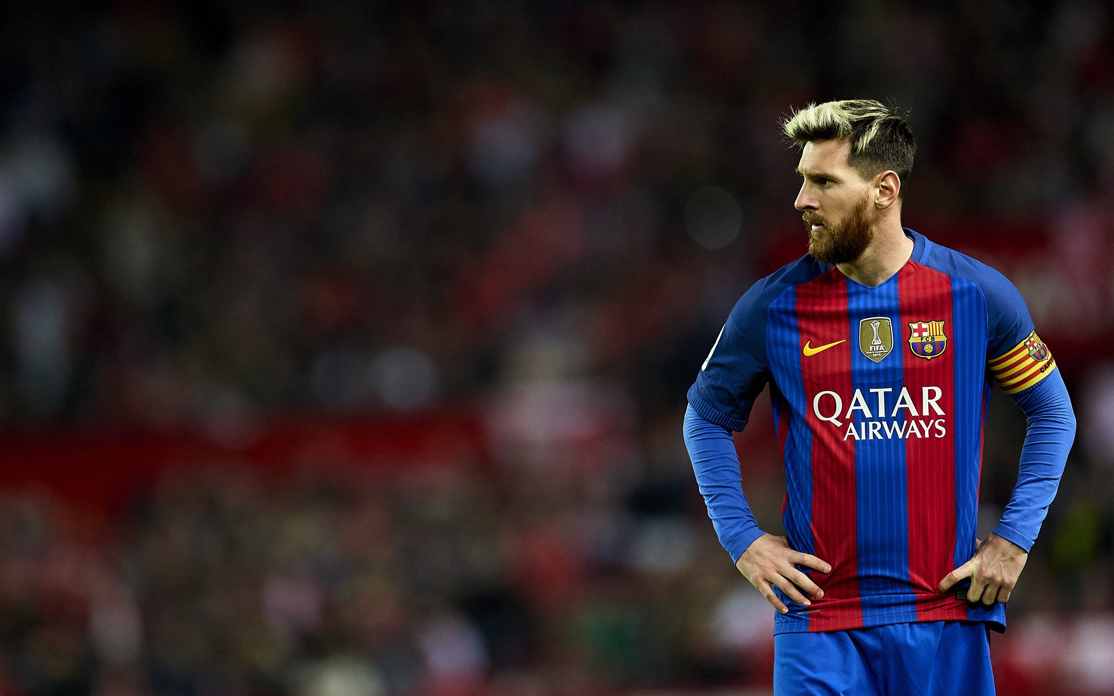 Messi maglia Barcellona, Liga, 3840x2400 UHD, PC 4K