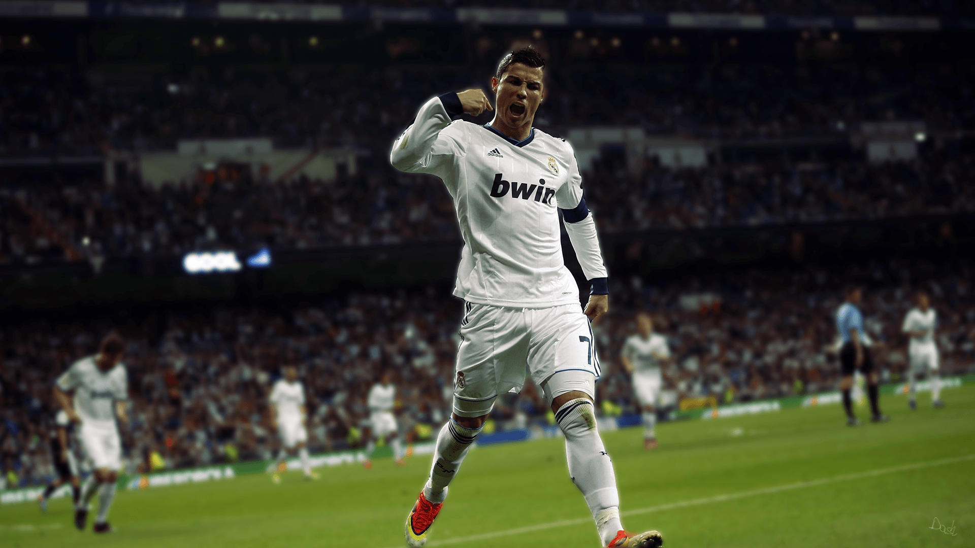 Cristiano Ronaldo Real Madrid esultanza, 1920x1080 1080p, PC Desktop
