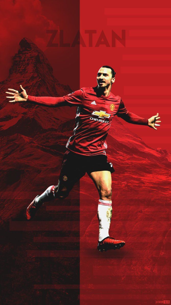 Zlatan Ibrahimovic Manchester United, Premier League, 670x1191 Full HD Verticale, iPhone
