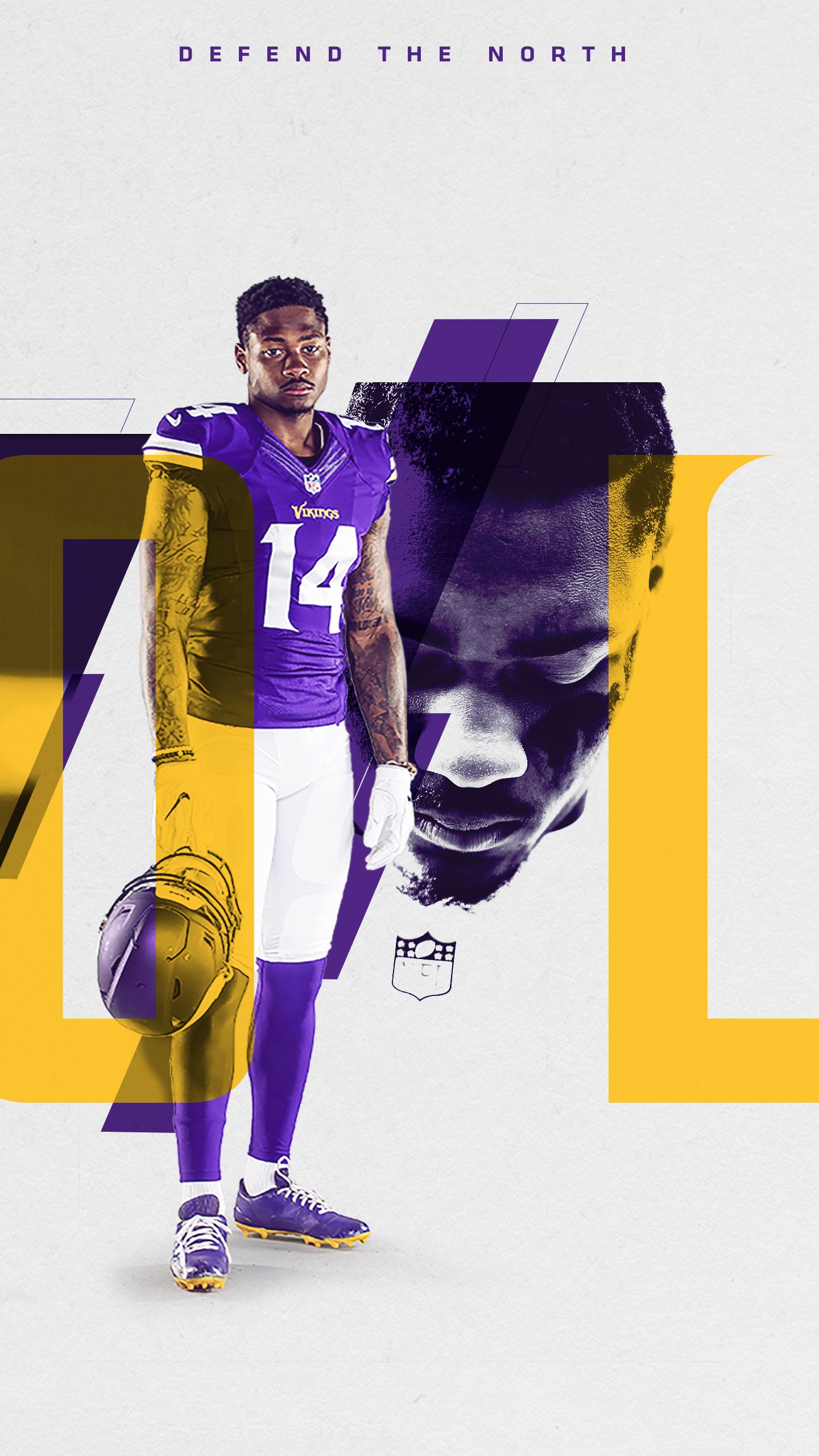 Minnesota Vikings giocatore football, 1440x2560 Full HD Verticale, iPhone