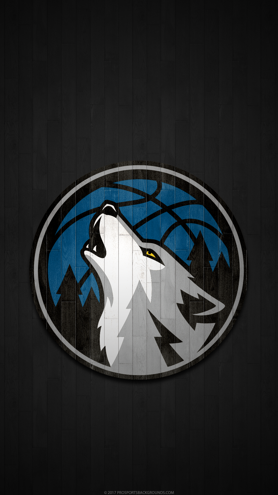 Logo Minnesota Timberwolves, 1080x1920 Verticale, Telefono
