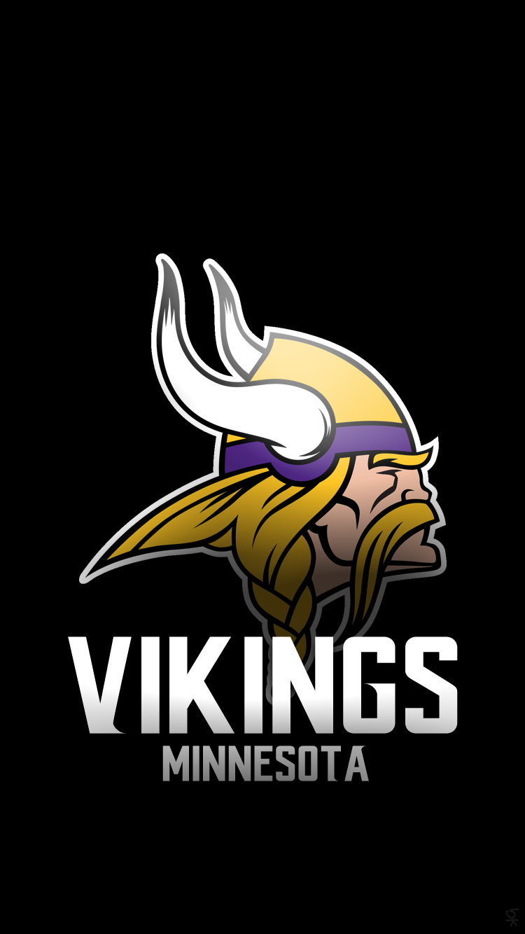 Logo Minnesota Vikings casco, 750x1334 Full HD Verticale, Smartphone