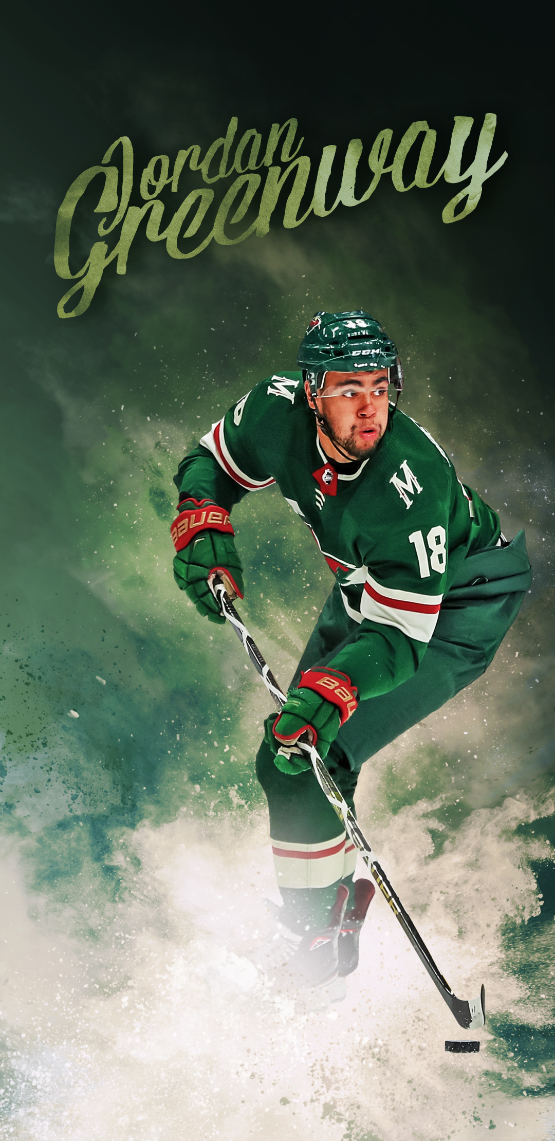 Giocatore hockey Minnesota Wild, 1080x2220 Full HD Verticale, Smartphone