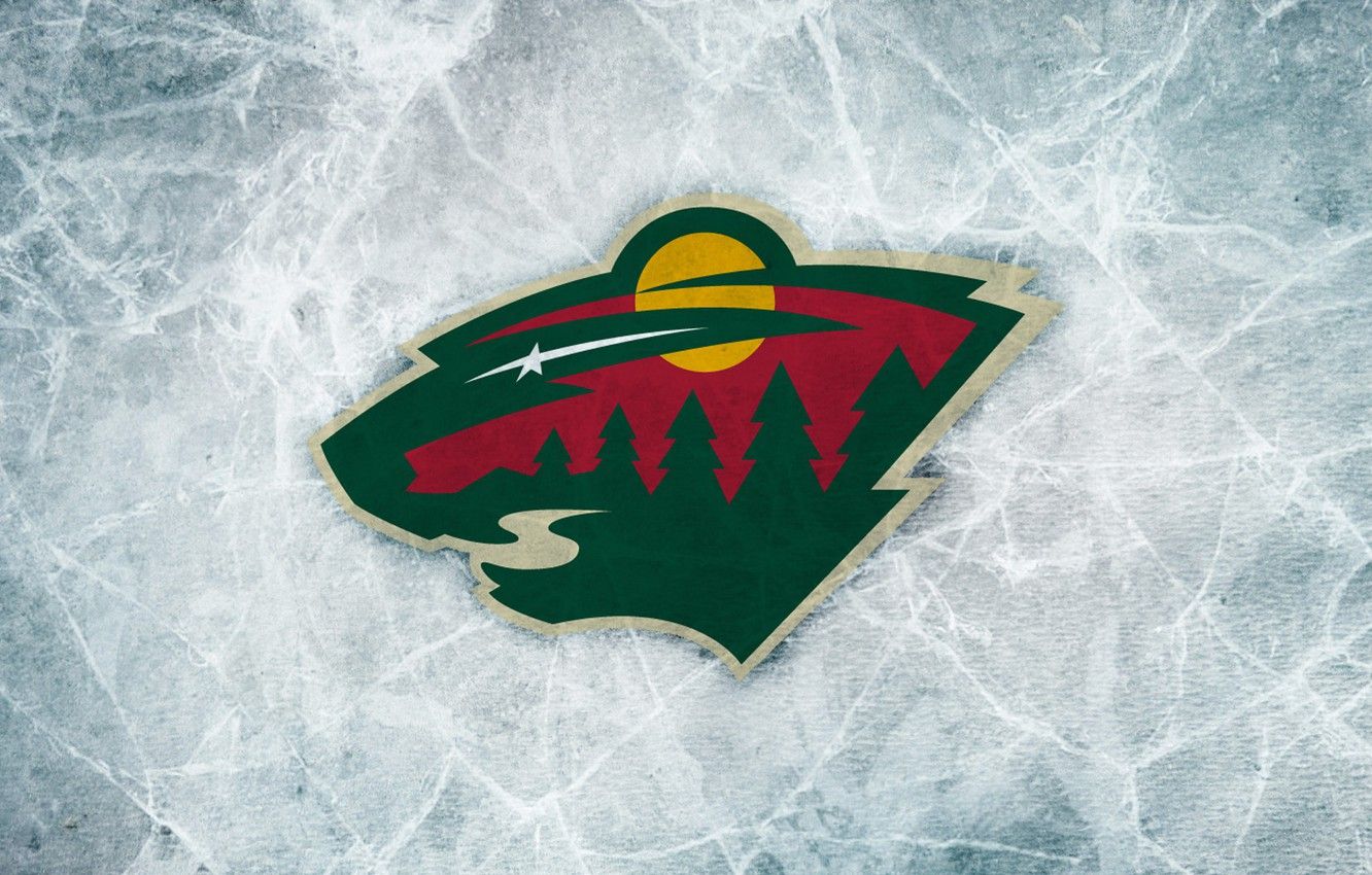Logo Minnesota Wild su ghiaccio, 1332x850 720p, Laptop