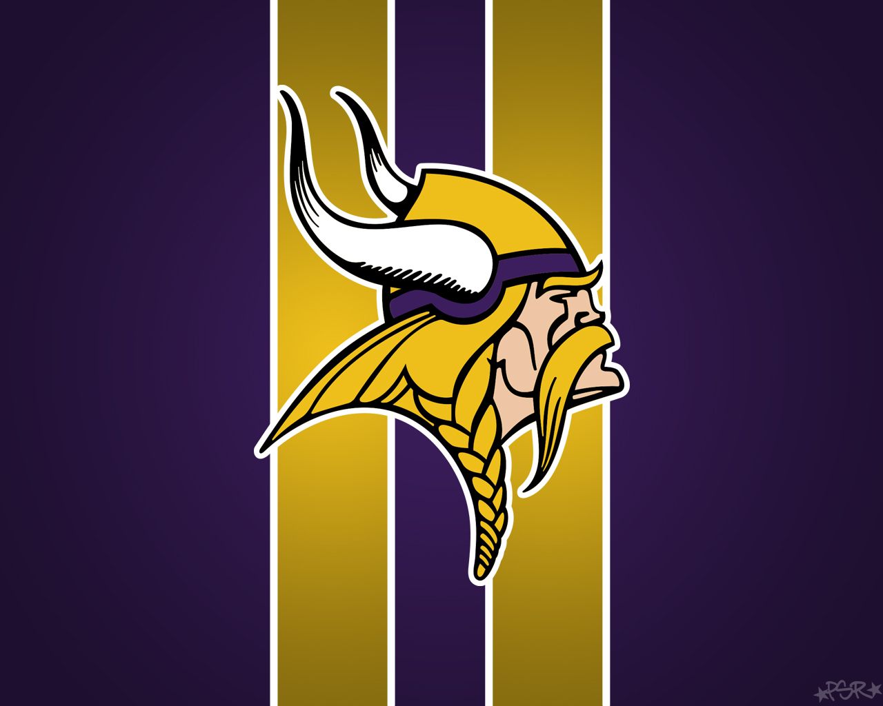 Logo Minnesota Vikings viola oro, 1280x1024 720p, Acer Nitro