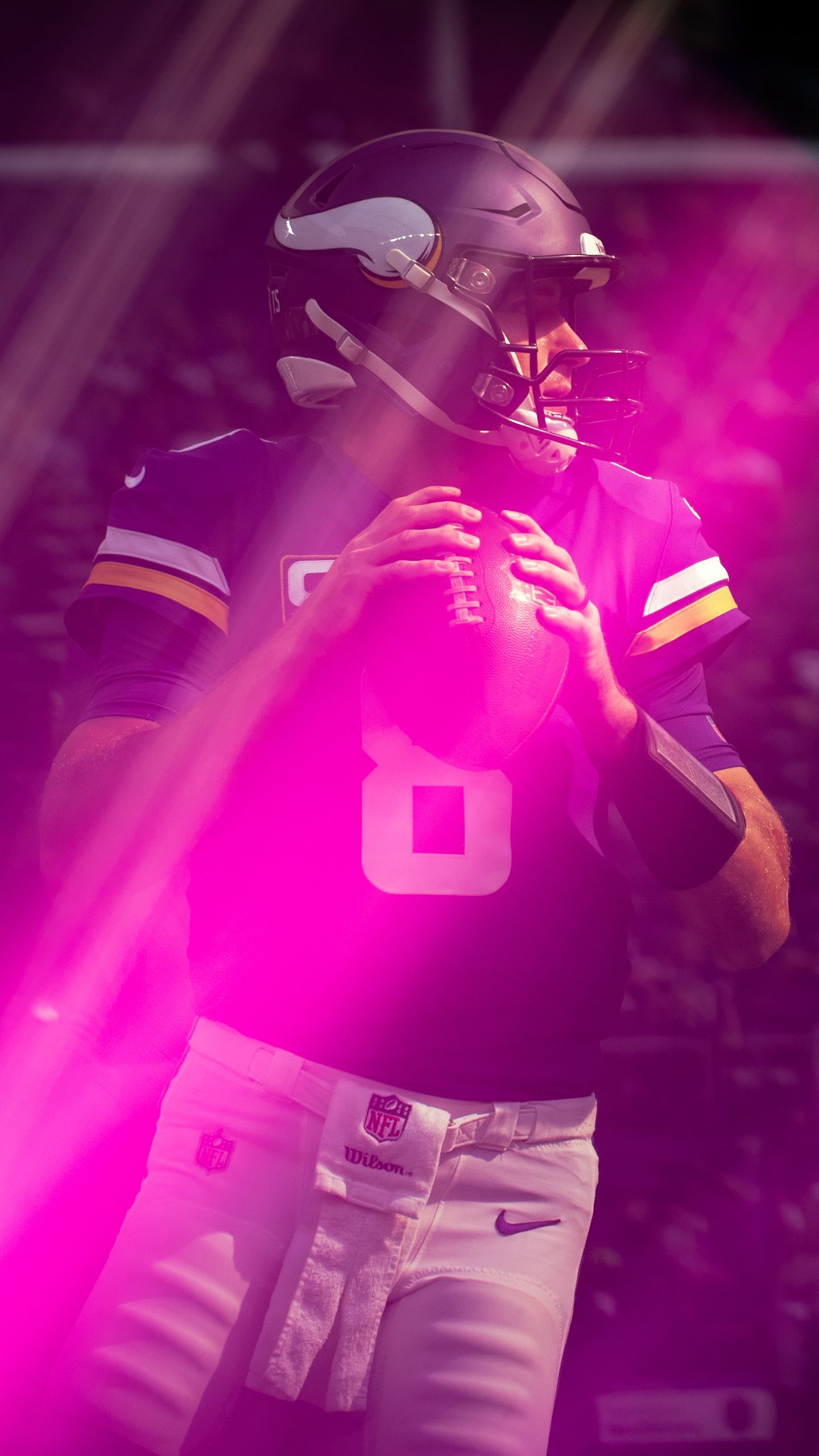 Giocatore Minnesota Vikings casco, 1440x2560 Verticale, Telefono