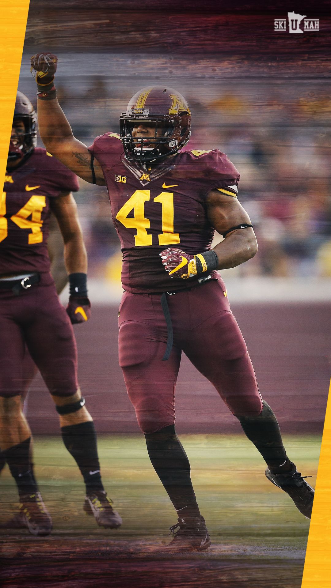 Giocatori football Minnesota Gophers, 1080x1920 Verticale, Telefono