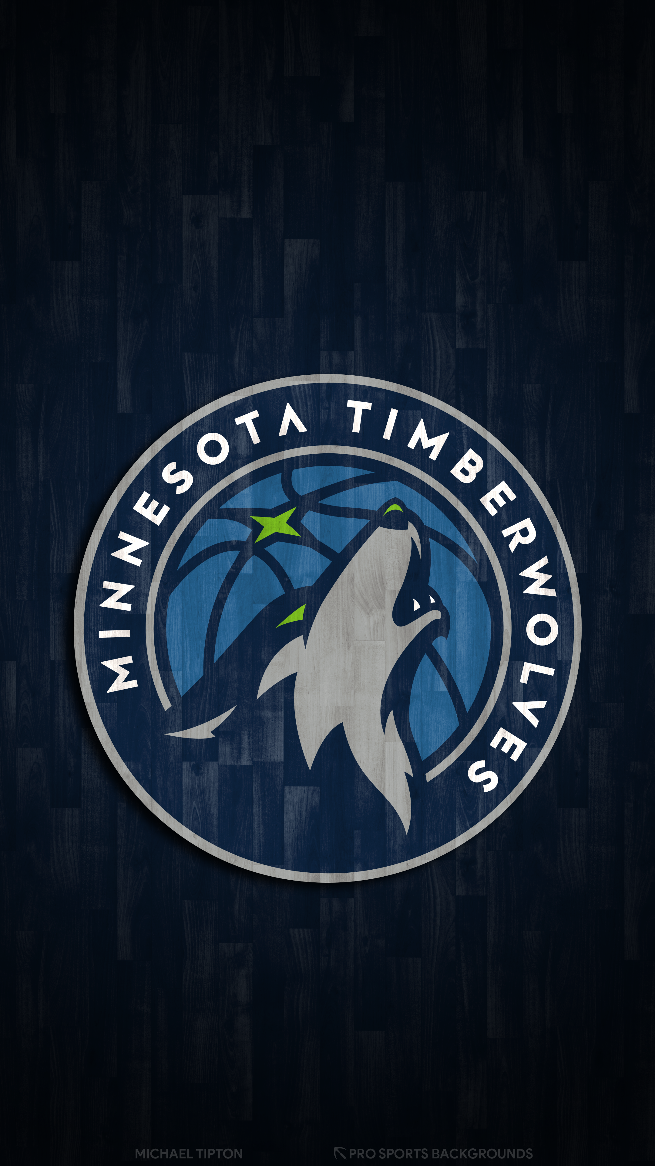 Logo Minnesota Timberwolves, 2160x3840 Full HD Verticale, iPhone