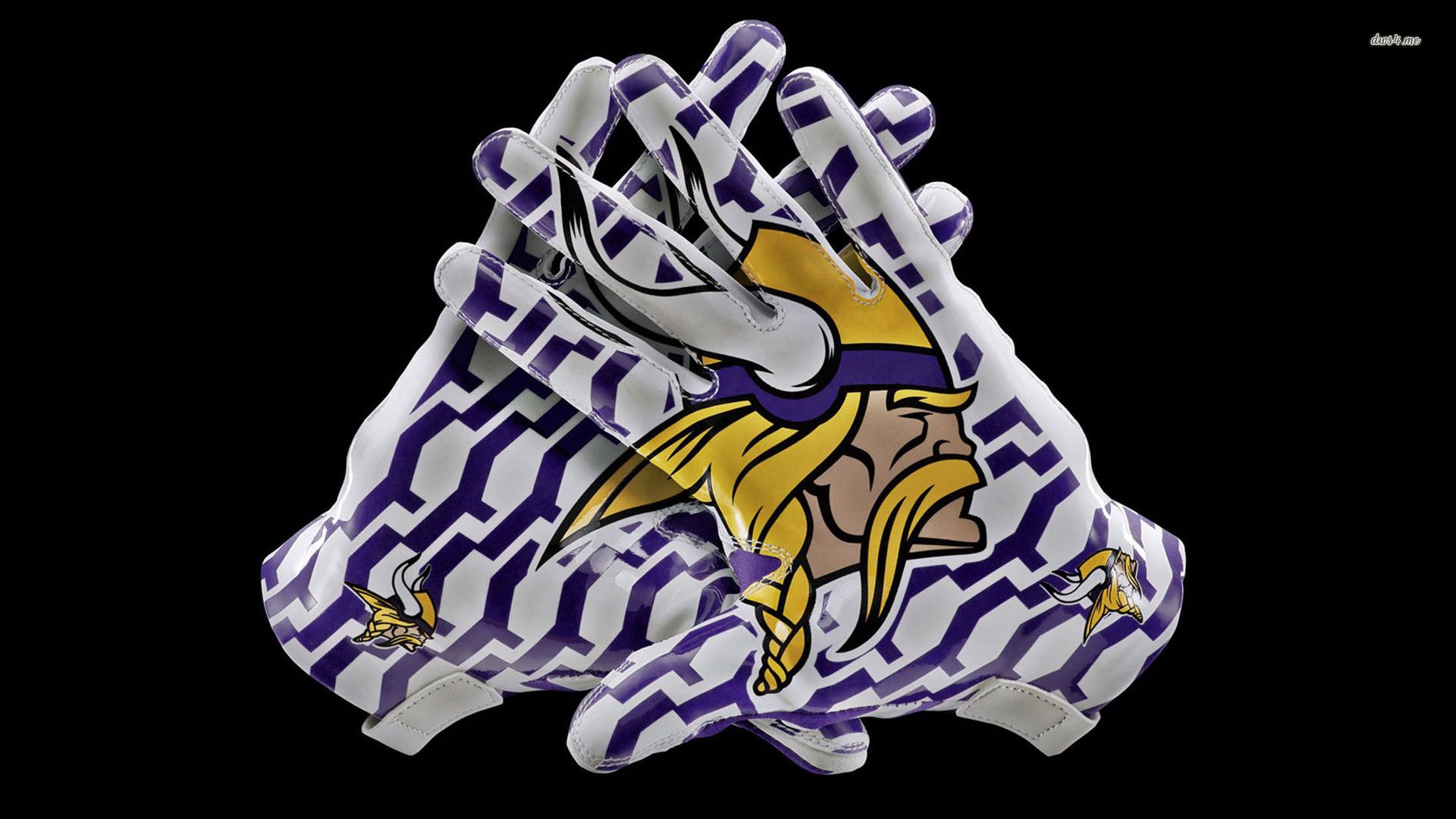 Guanti Minnesota Vikings logo, 1920x1080 Full HD 1080p, Desktop