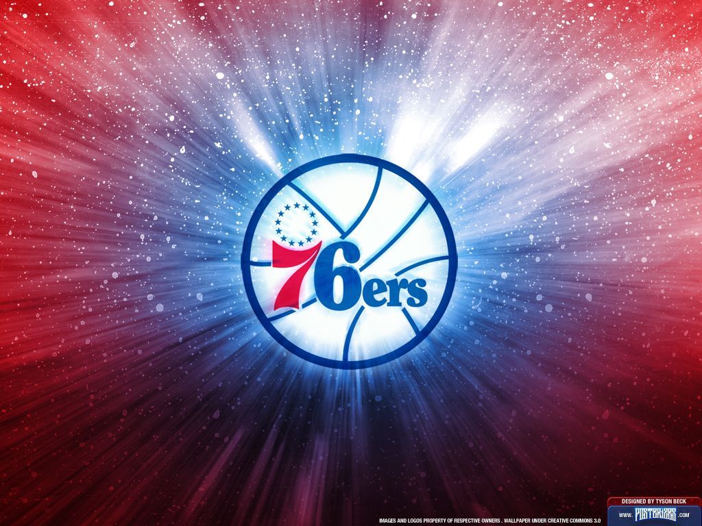 Logo Philadelphia 76ers basket, 1024x768 HD, PC
