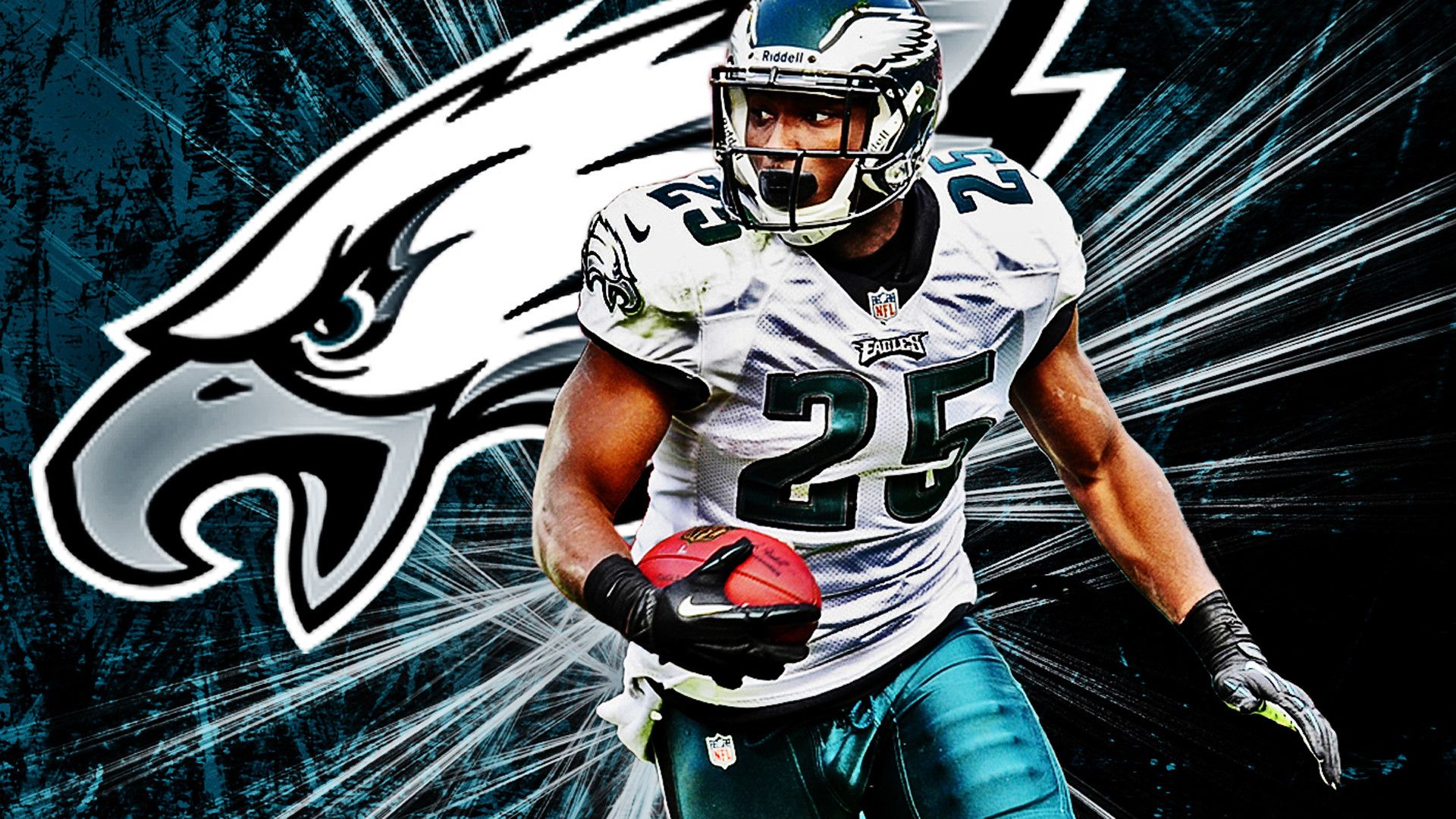 Giocatore Philadelphia Eagles con logo, 1920x1080 1080p, Laptop
