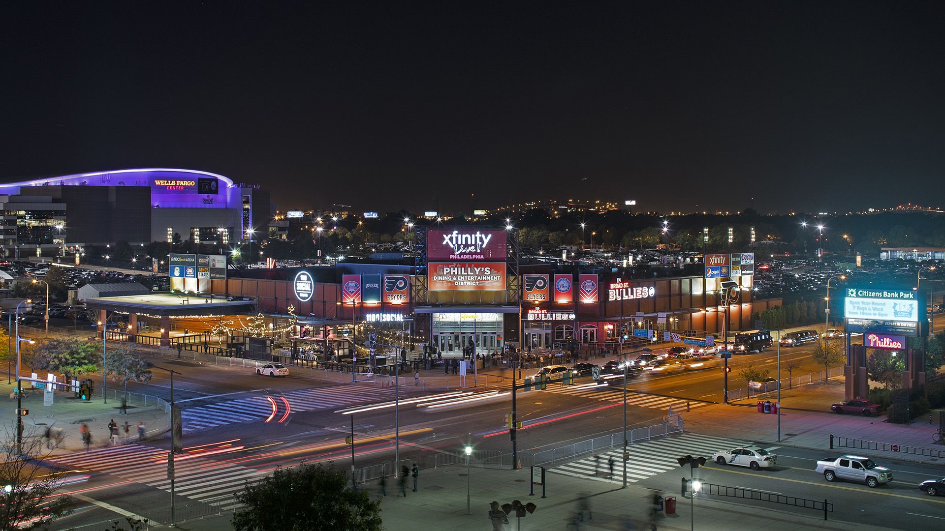 Xfinity Live Filadelfia notturno, 1920x1080 1080p, PC