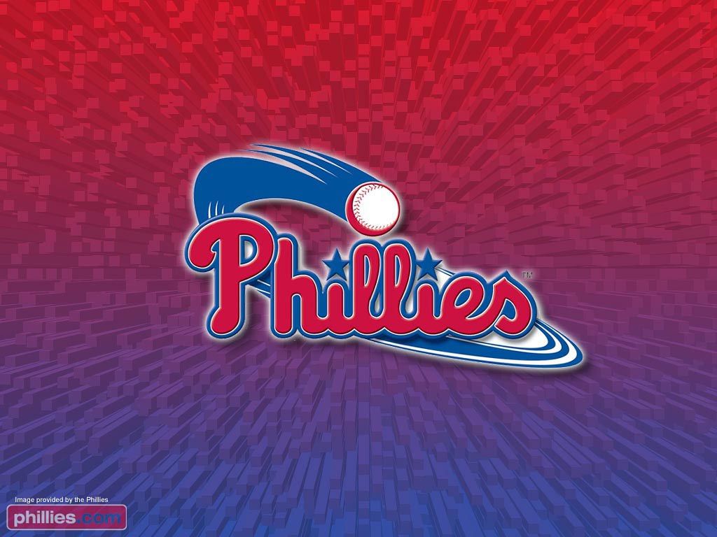 Logo Phillies baseball rosso blu, 1024x768 HD, PC