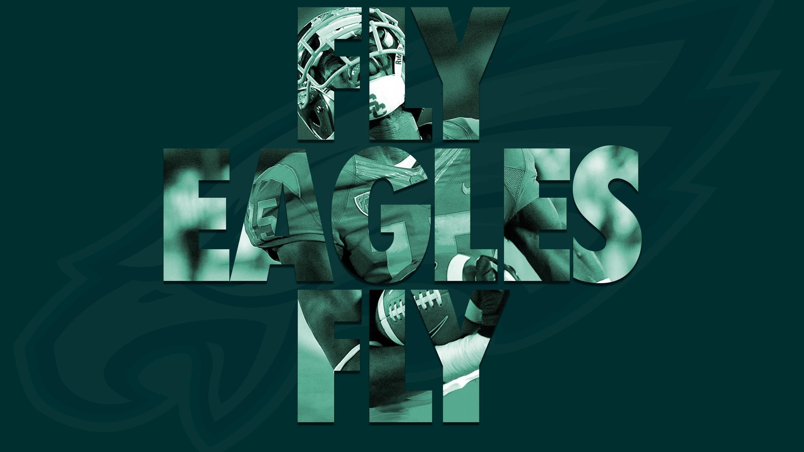 Logo Philadelphia Eagles verde, 2560x1440 2K QHD, Monitor Gaming