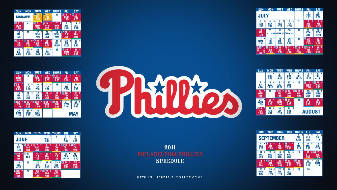 Calendario partite Philadelphia Phillies, 1360x768 HD, Desktop